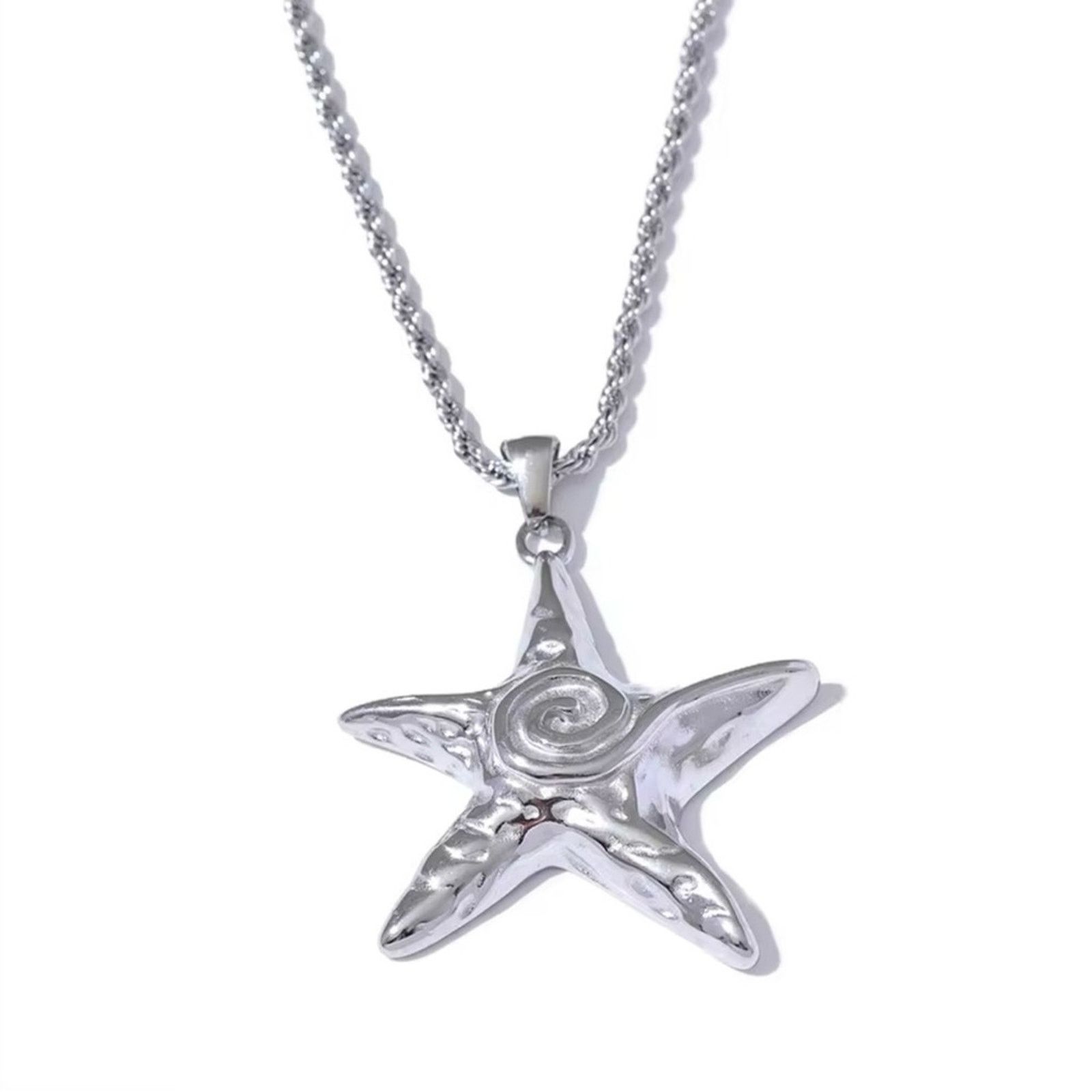 Other Stainless Steel Starfish Pendant Necklace Statement 18K Size ONE SIZE - 2 Thumbnail