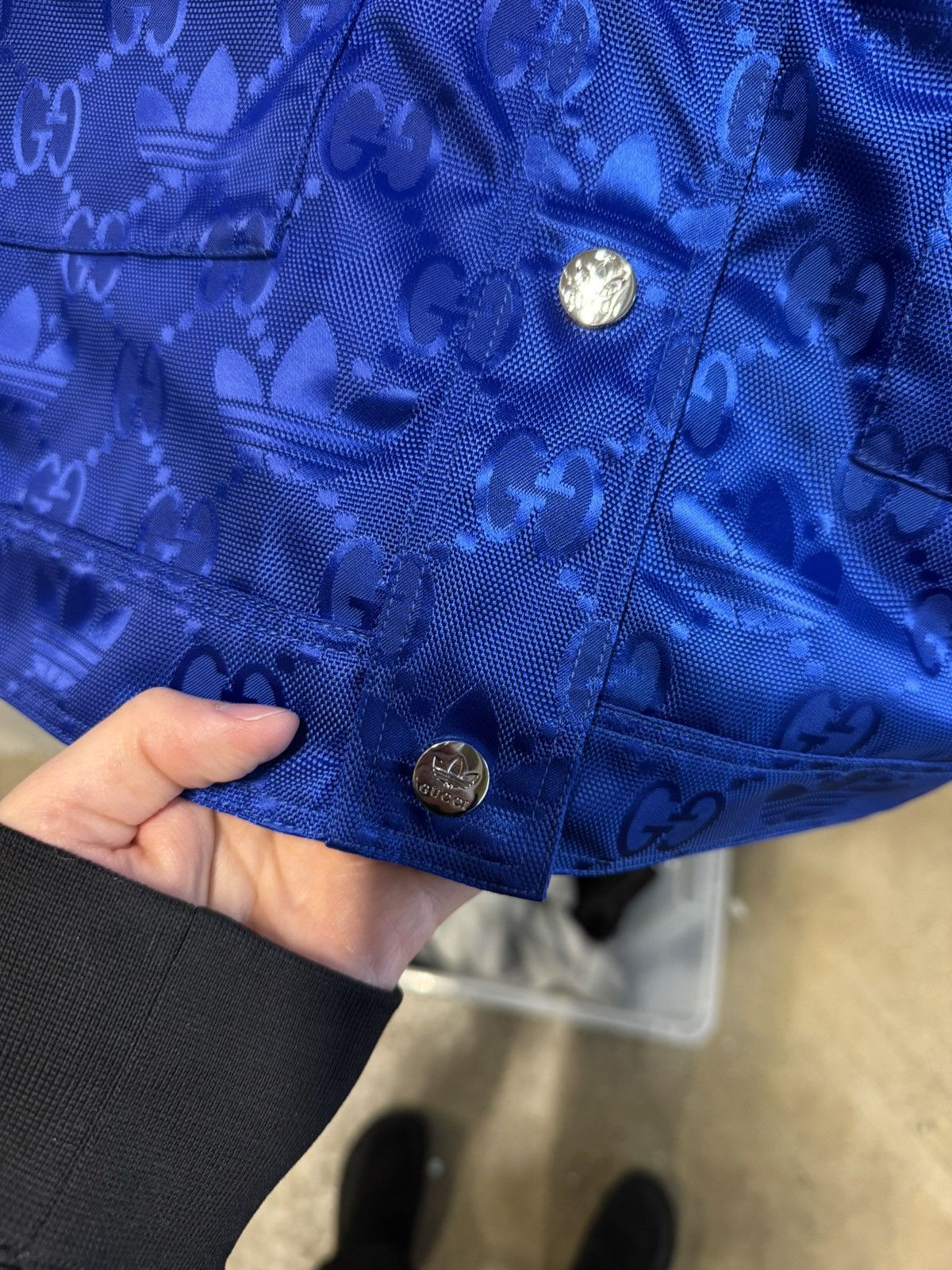 Adidas × Gucci Gucci X Adidas GG Nylon Jacket NEW 3200$ Size XS / US 0-2 / IT 36-38 - 2 Thumbnail