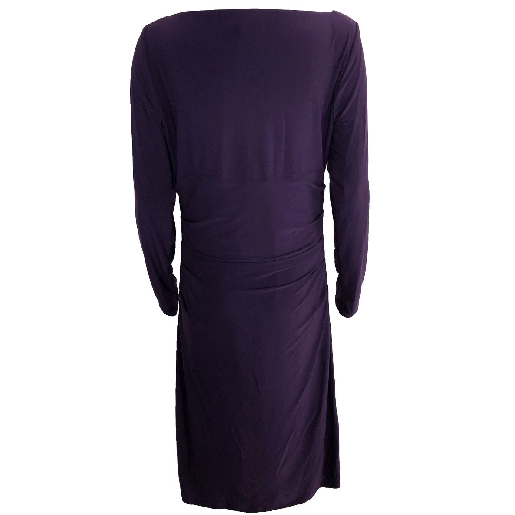Ralph Lauren Lauren Ralph Lauren Dress A-Line Knee Length Purple MINT Draped Ruched 14 14 Size XL / US 12-14 / IT 48-50 - 5 Thumbnail