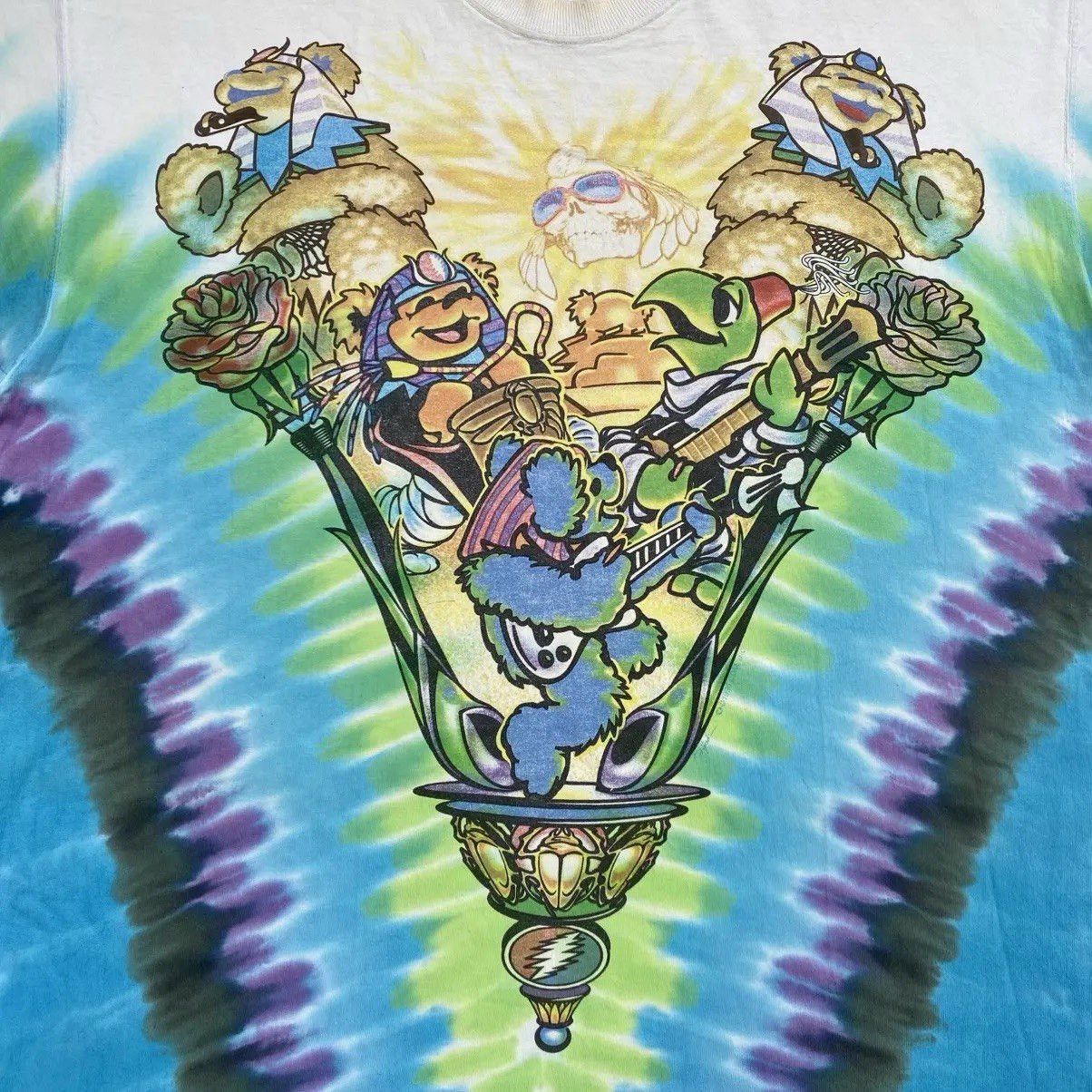 Grateful Dead Vintage 90s Liquid Blue Grateful Dead Egypt Tie Dye Tee XL Size US XL / EU 56 / 4 - 9 Thumbnail