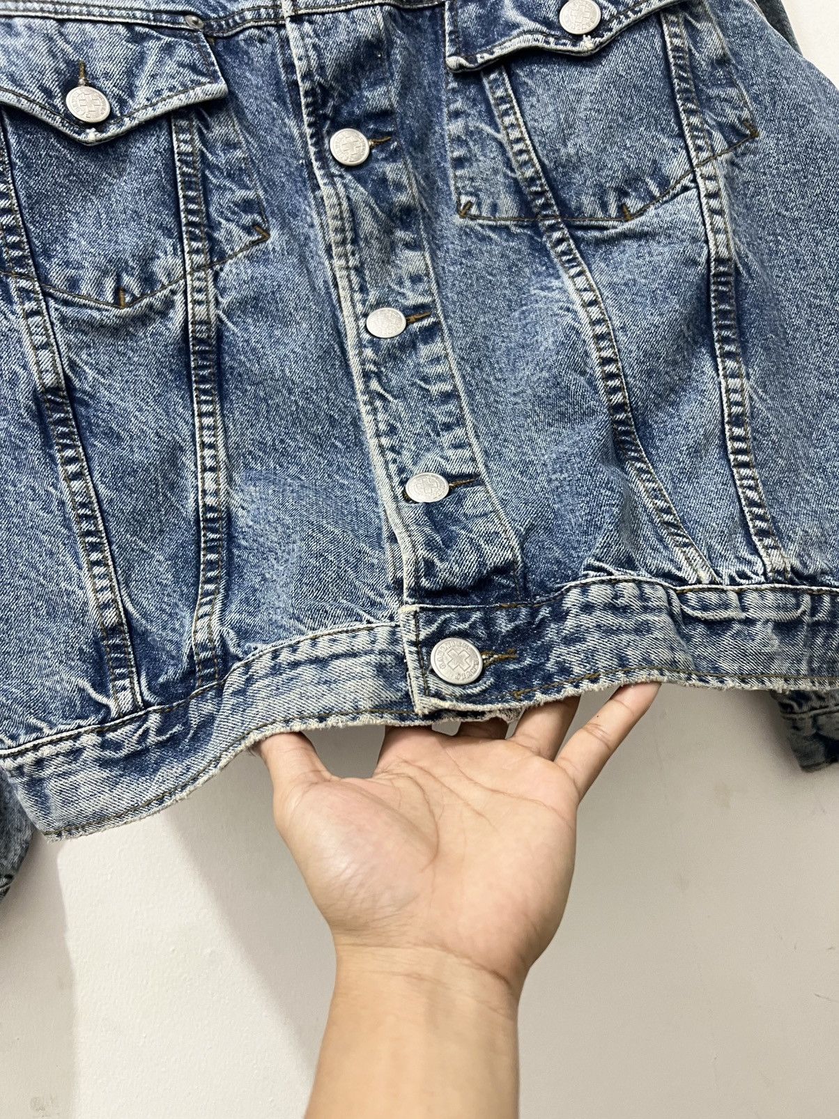 Jean Paul Gaultier 1990’s Jean Paul Gaultier - Cropped Trucker Denim Jacket Size US S / EU 44-46 / 1 - 6 Thumbnail