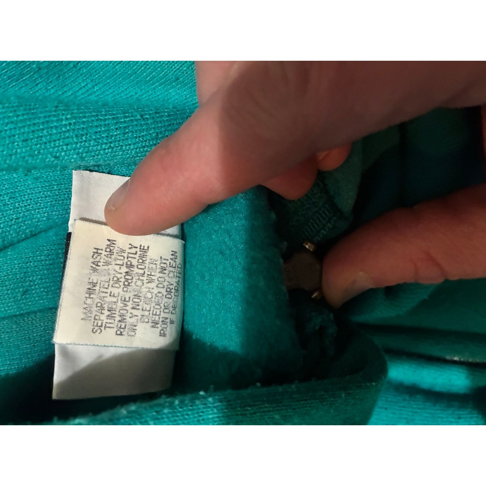 Lee Vintage Turquoise Lee Zip Hoodie Medium Heavyweight USA Size M / US 6-8 / IT 42-44 - 2 Thumbnail