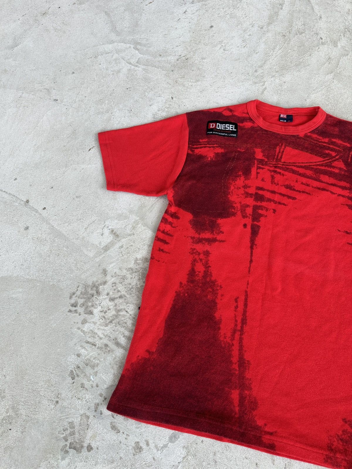 Diesel Vintage Y2K T-Shirt Diesel Big Logo Red S Size US S / EU 44-46 / 1 - 3 Thumbnail