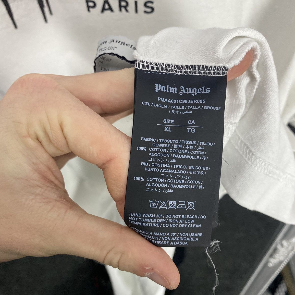 Palm Angels Palm Angels T-shirt Big Logo Paris Size US XL / EU 56 / 4 - 10 Thumbnail
