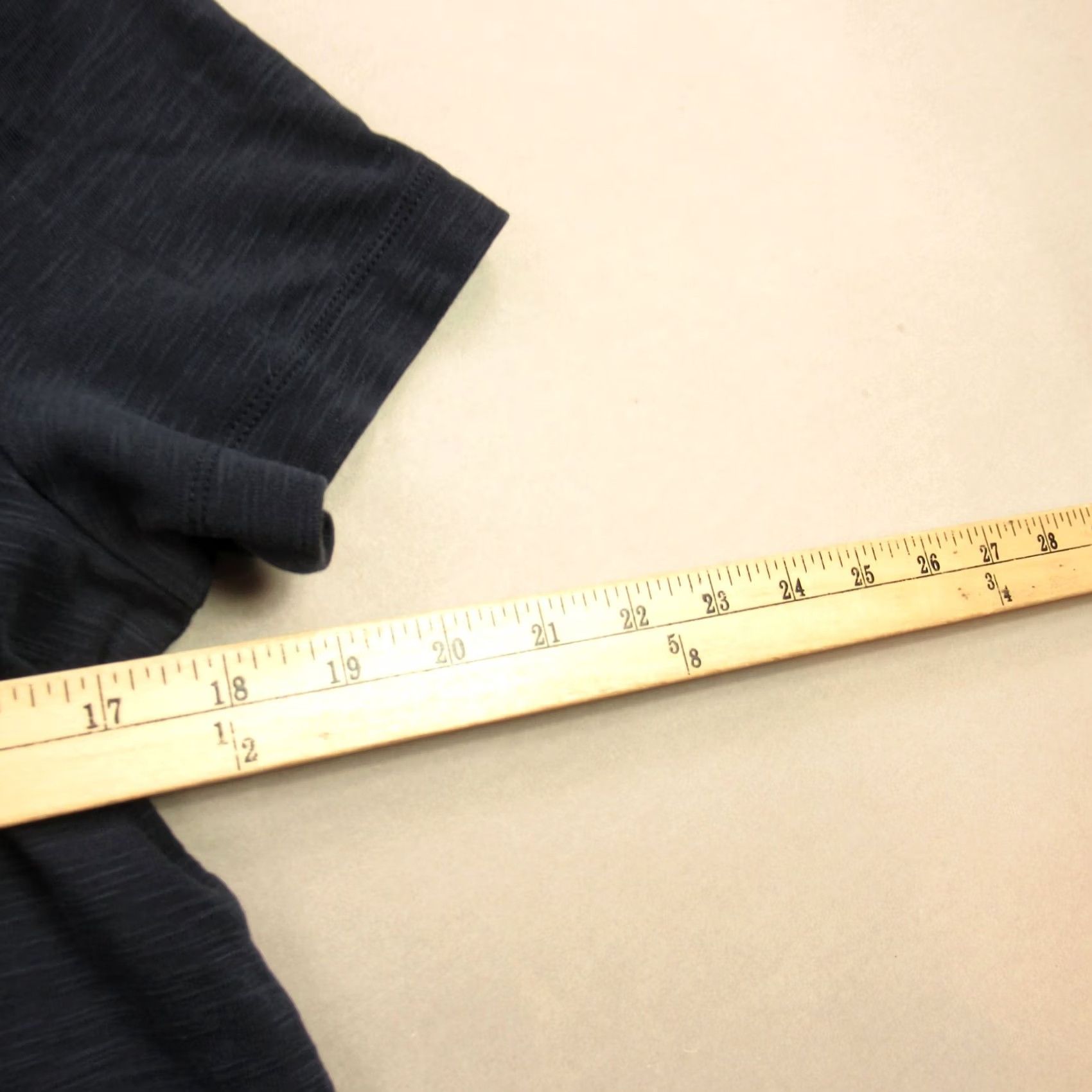 J. Jill J Jill Shirt Womens Petite Medium Short Sleeve Pullover Casual V Neck Navy Size M / US 6-8 / IT 42-44 - 6 Thumbnail