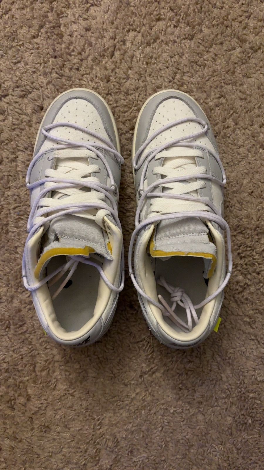 Nike × Off-White Off-White Nike Dunk Low Lot 49/50 Size US 9 / EU 42 - 1 Thumbnail