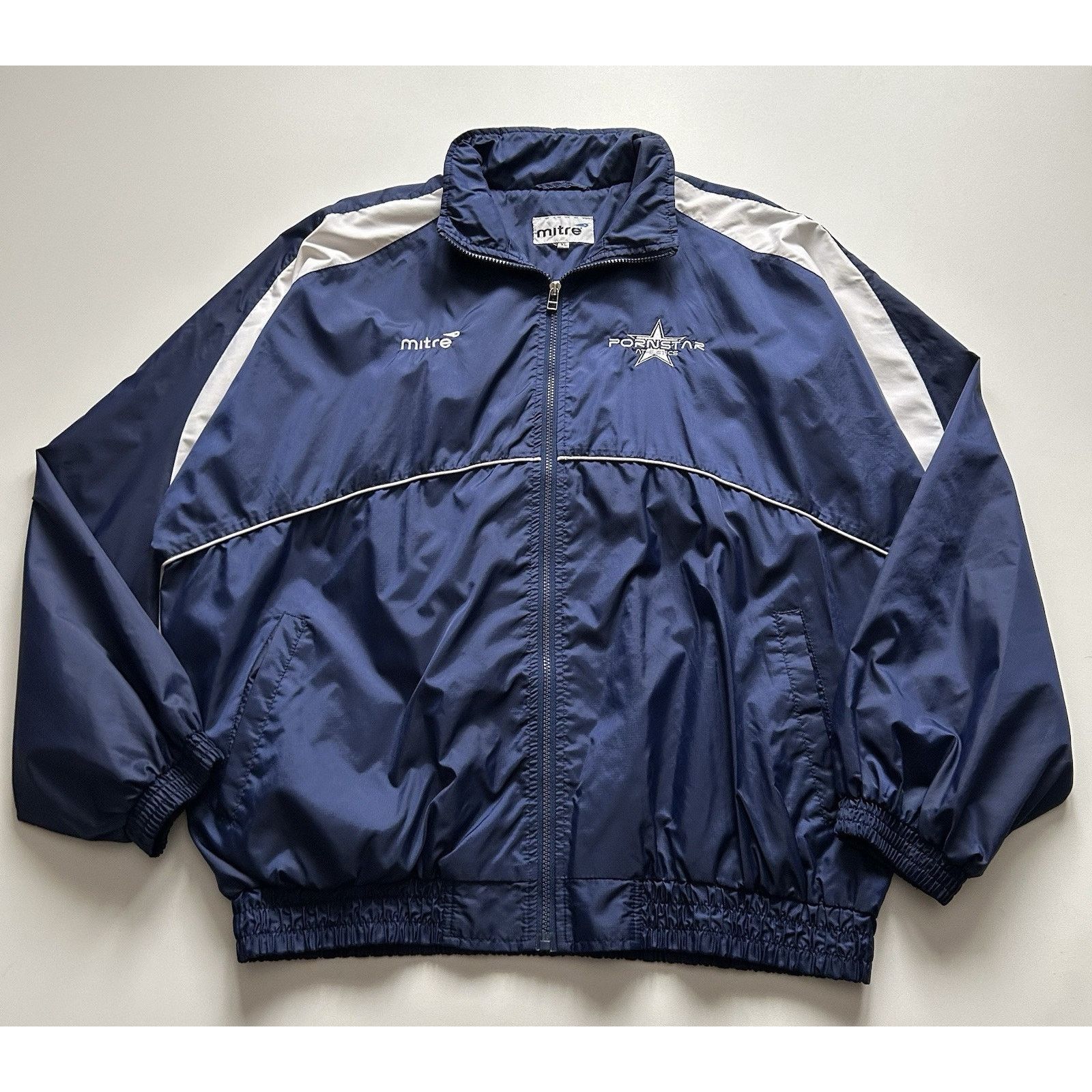 90s MLB METS ナイロンジャケット Majestic XL MLB × Vintage New York Mets Majestic Zip Up Windbreaker XL #56