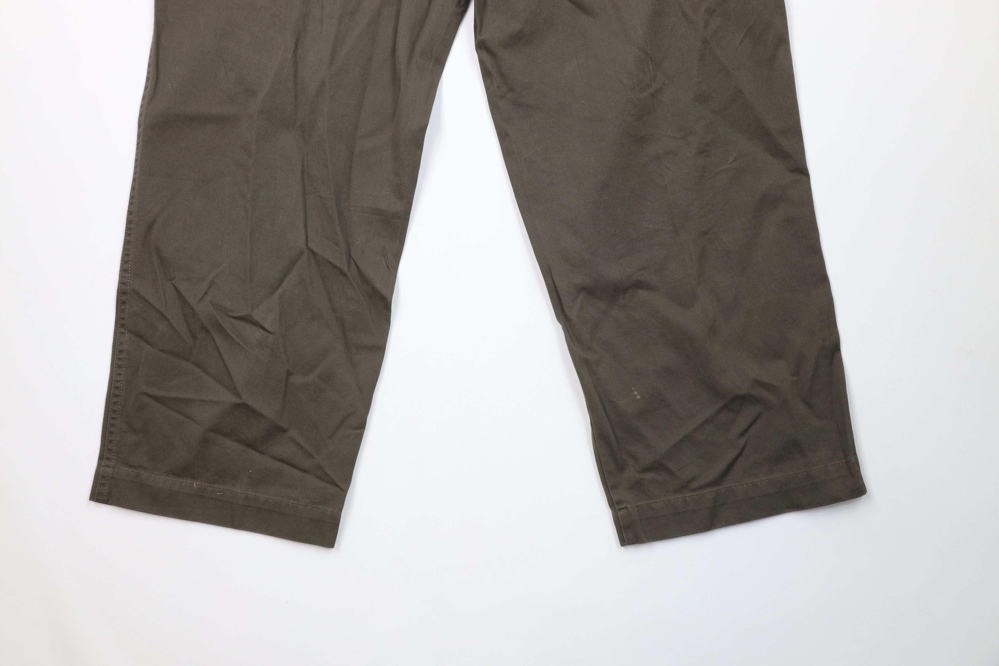 Vintage Vintage 90s Y2K Streetwear Baggy Wide Leg Cargo Pants Green Size US 38 / EU 54 - 13 Thumbnail