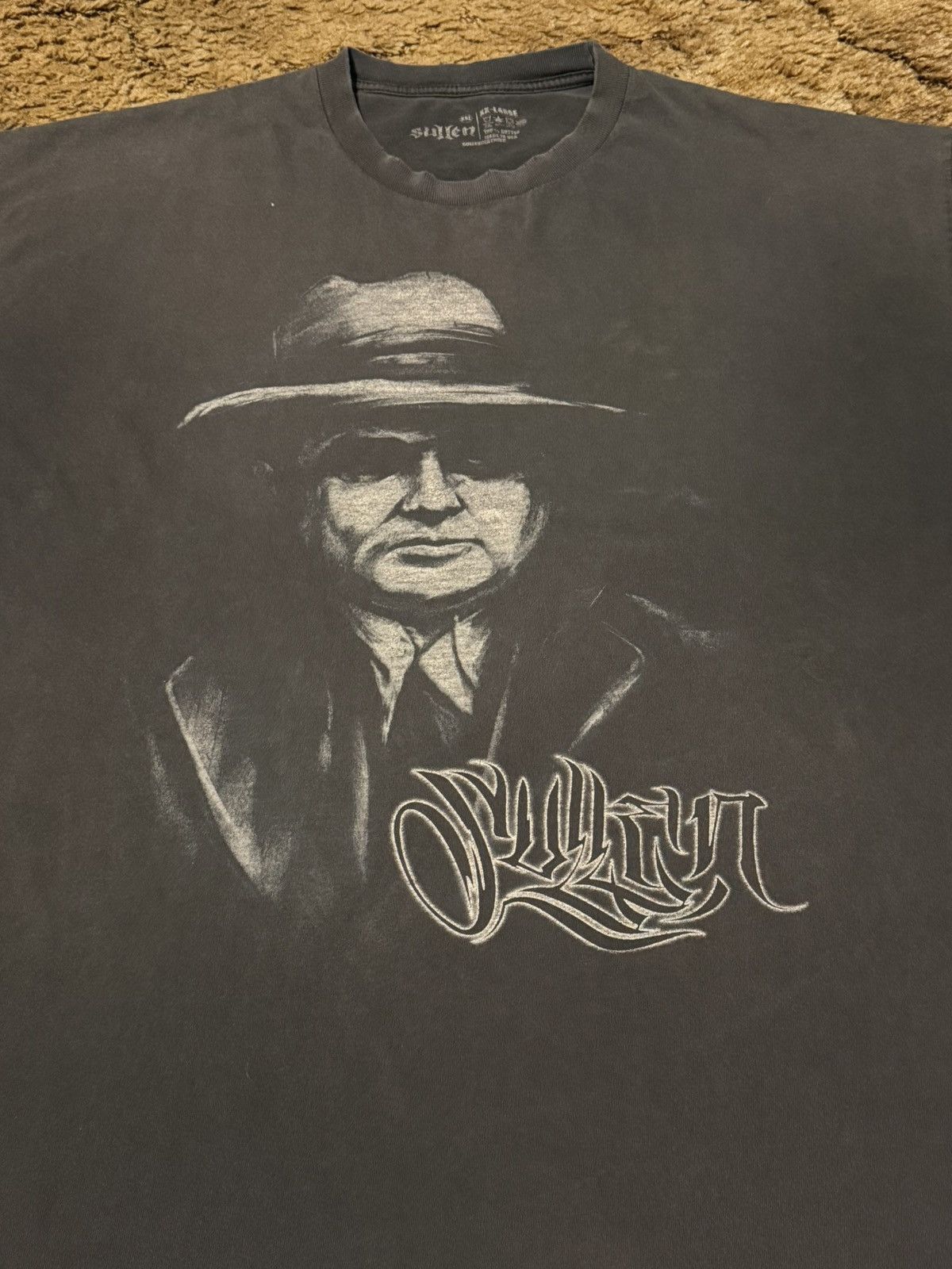 Vintage Vintage Y2K Sullen Al Capone T-Shirt Tee Grey XXLarge Size US XXL / EU 58 / 5 - 2 Thumbnail