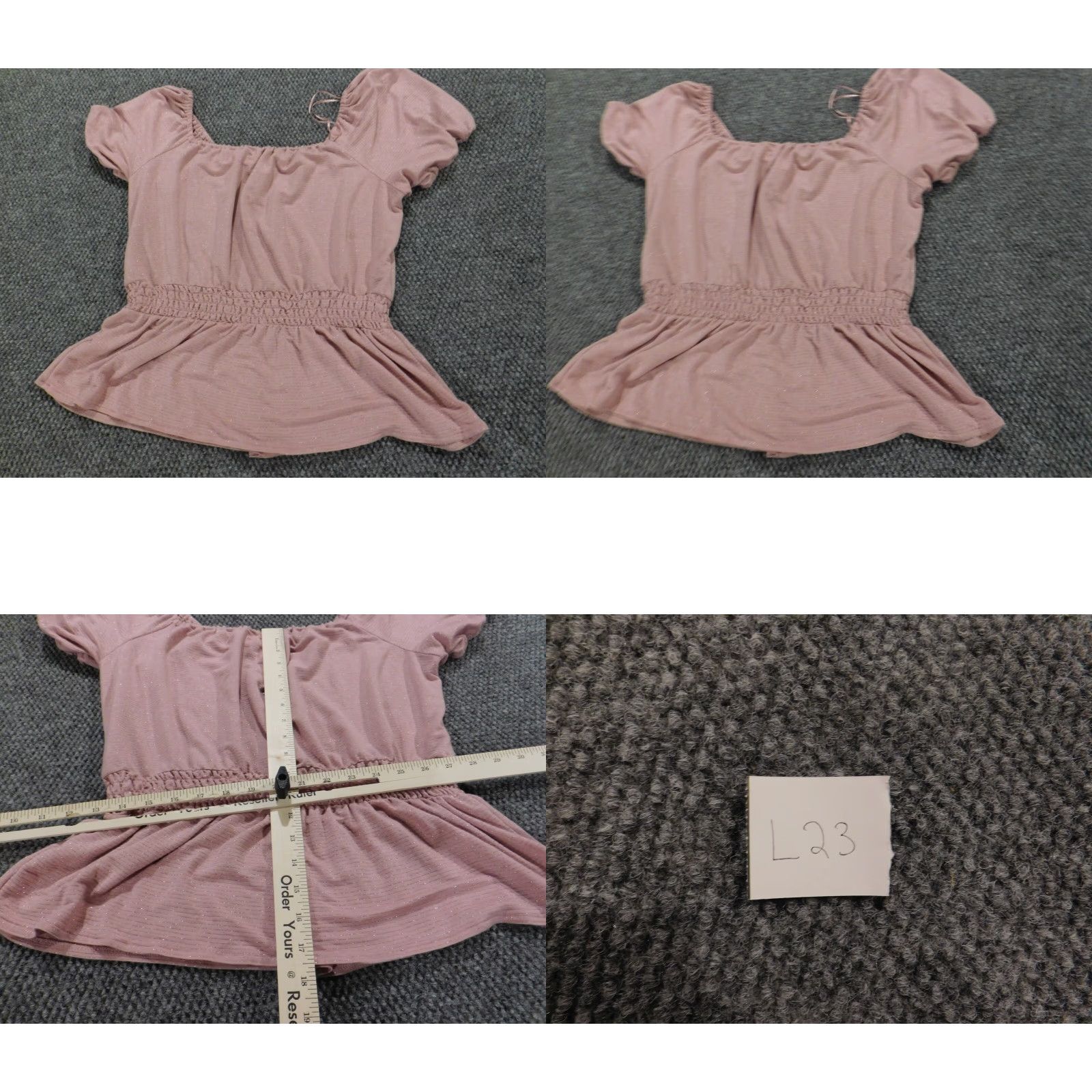 Vintage **LC Lauren Conrad Women's Pink Medium Blouse Crew Neck Stretch** User: LC Lauren Conrad Women's Medium Pink Blouse Crew Neck Stretch Size M / US 6-8 / IT 42-44 - 8 Thumbnail