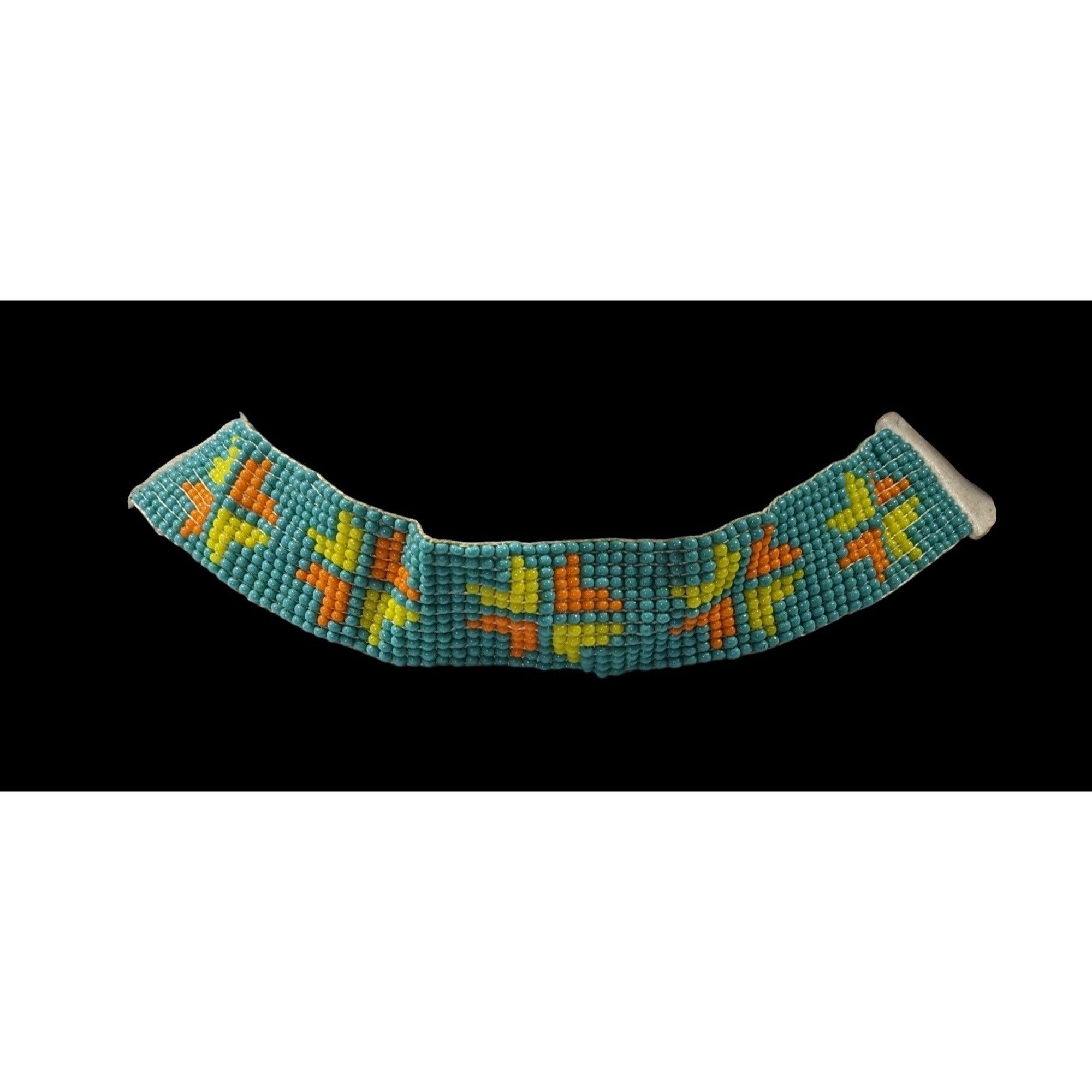 Other Handmade Glass Beaded Leather Tie On Necklace Size ONE SIZE - 1 Thumbnail