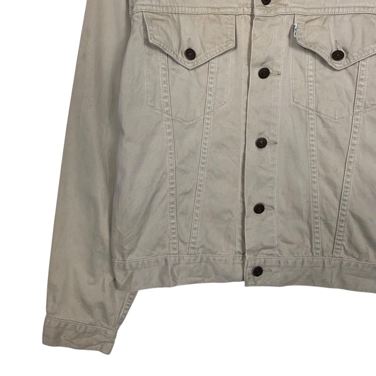 Levi's White Levis Trucker Jacket Size US S / EU 44-46 / 1 - 3 Thumbnail