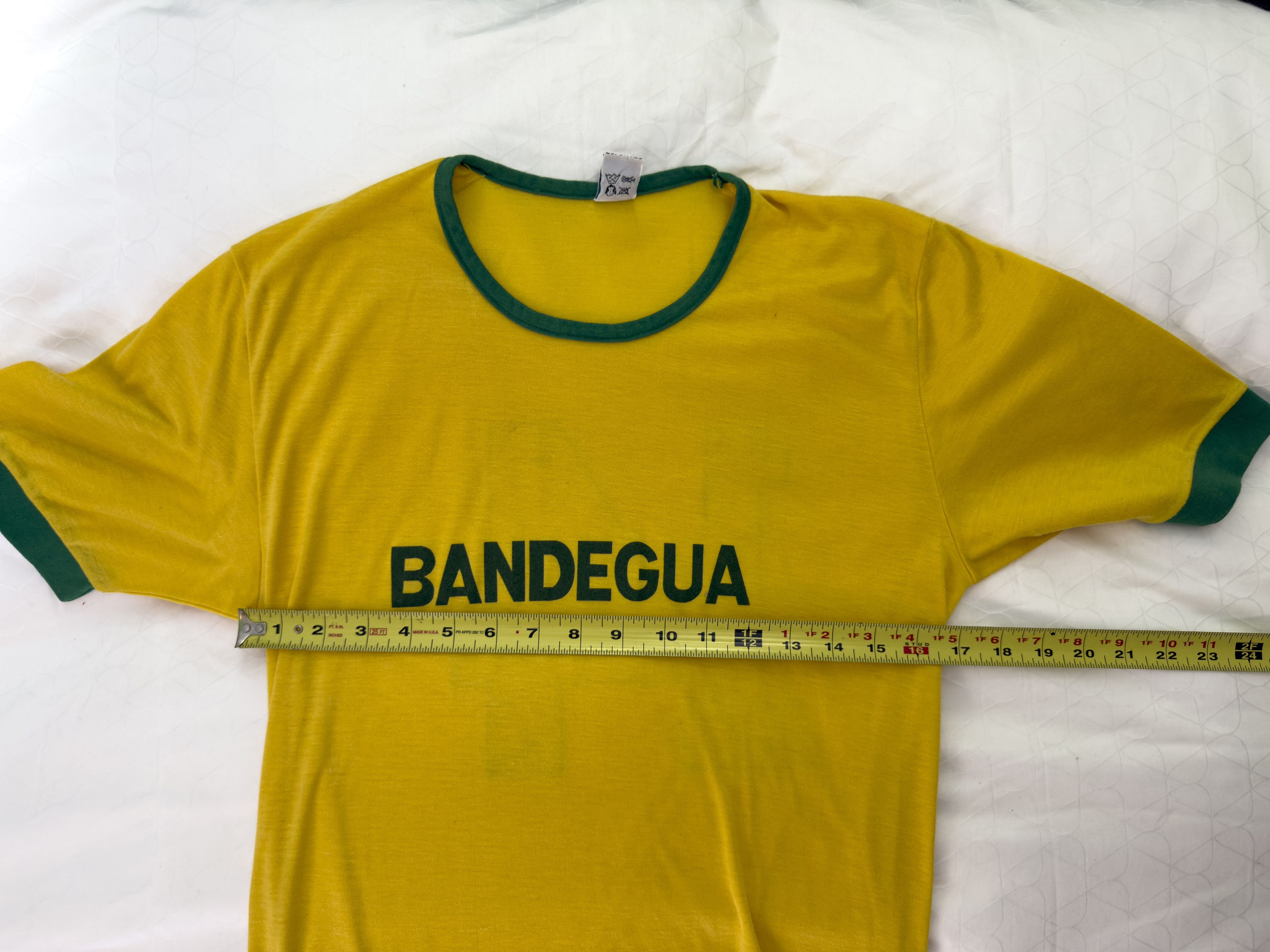 Other Vintage Bandegua Yellow Green Ringer Jersey Single Stitch T Size US M / EU 48-50 / 2 - 6 Thumbnail