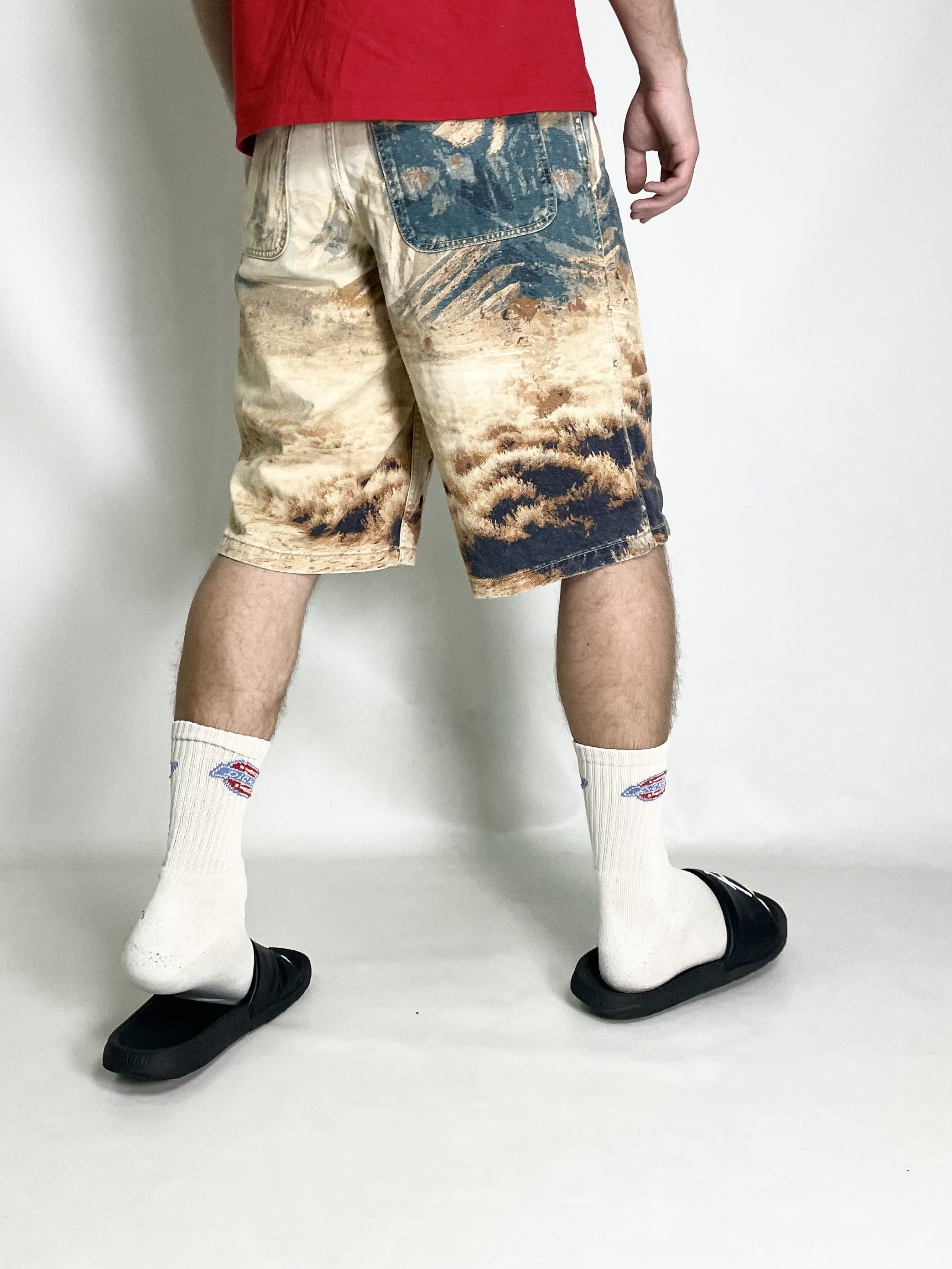 Represent Clo. Zara x Two Jeys 2 Cowboy Western Carpenter Denim Shorts Size US 30 / EU 46 - 20 Thumbnail