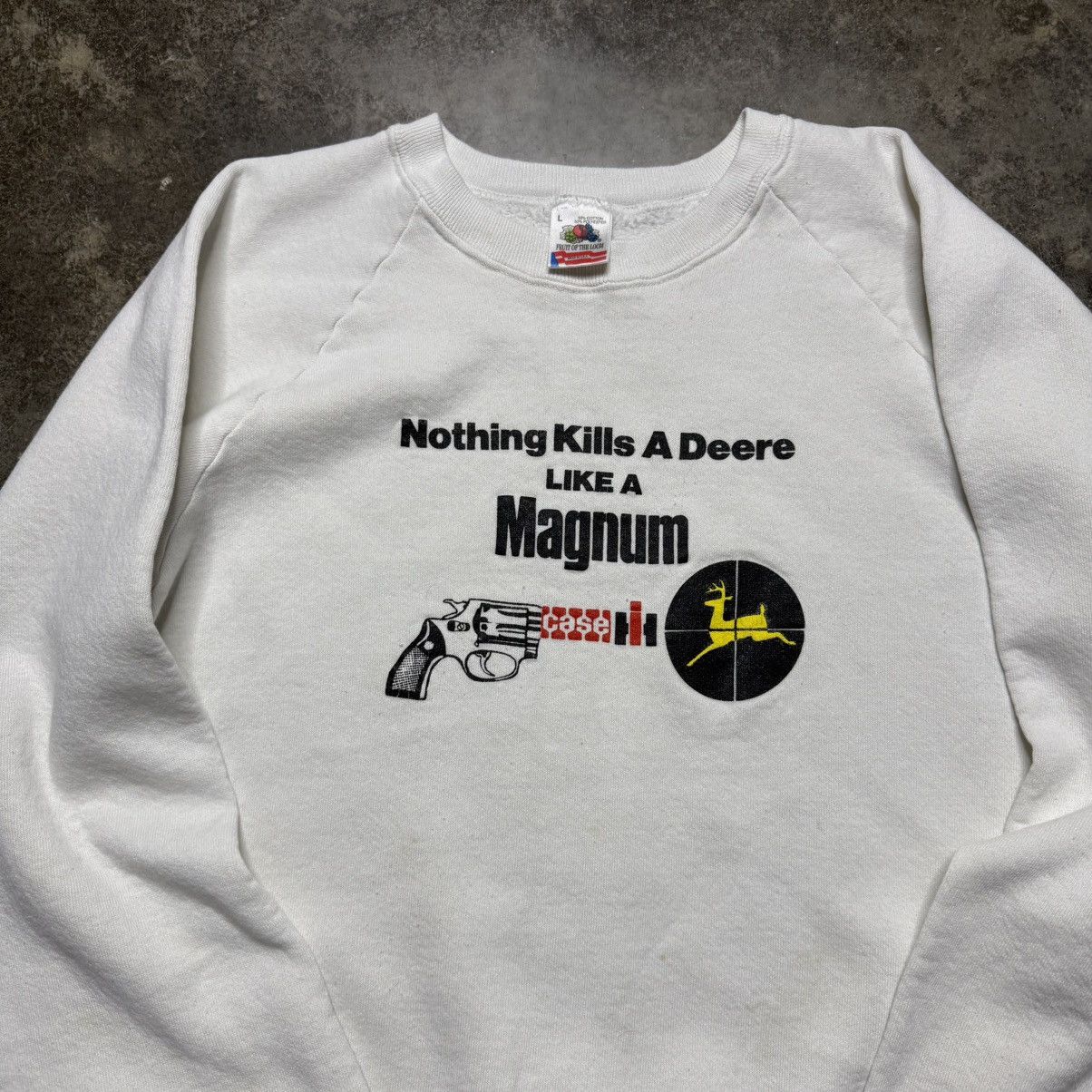 Vintage vintage magnum gun john deere parody sweatshirt Size US L / EU 52-54 / 3 - 3 Thumbnail