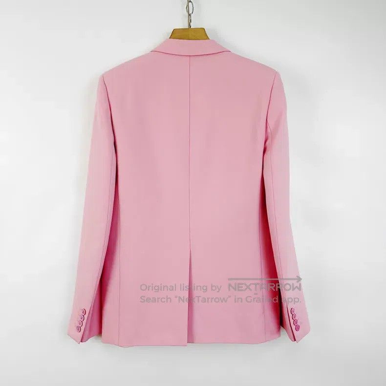 Saint Laurent Paris Saint Laurent Paris Ladies pink waist-cinching casual blaz Size L / US 10 / IT 46 - 2 Thumbnail