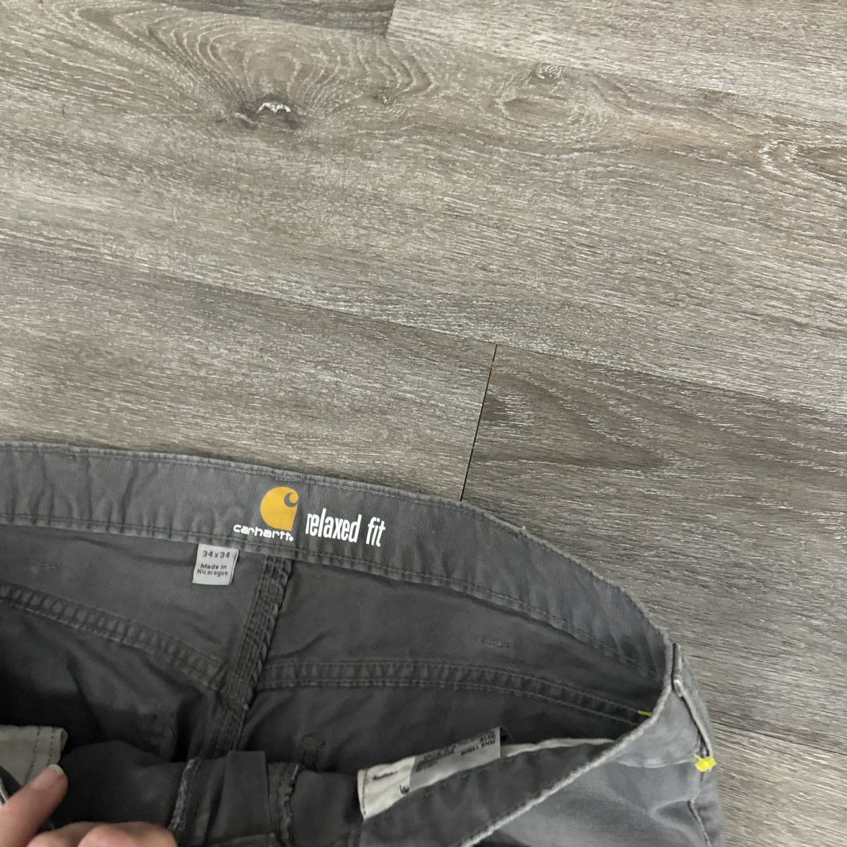 Carhartt × Vintage Essential vintage Y2K Carhartt wide leg grey pants Size US 34 / EU 50 - 6 Thumbnail