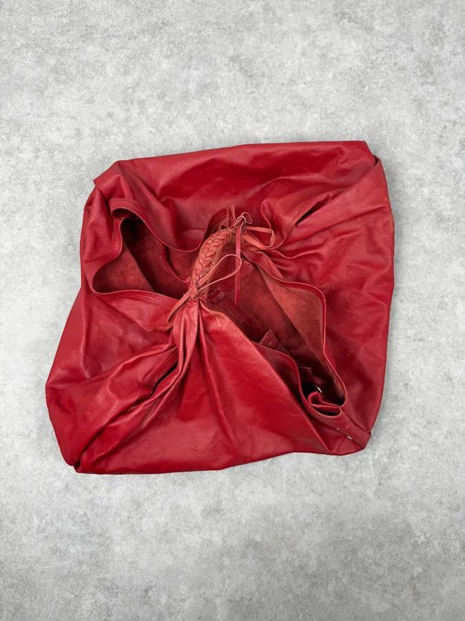 Maison Margiela 2010s Maison Martin Margiela Red Leather Contemporary Handle Bag Size ONE SIZE - 5 Thumbnail