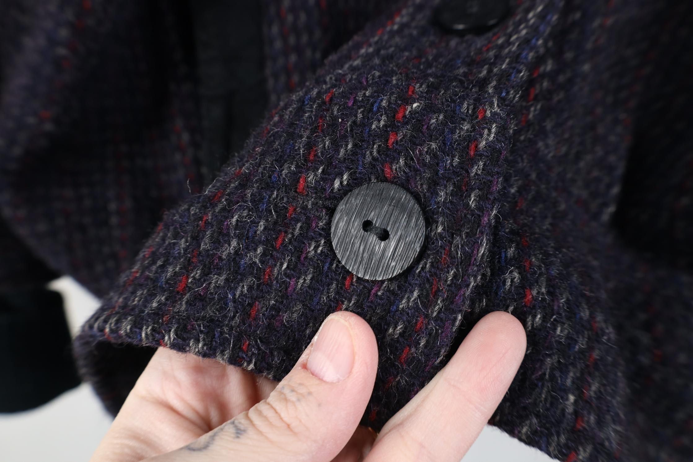 Vintage Vintage 80s 90s Streetwear Trim Wool Tweed Bomber Jacket USA Size L / US 10 / IT 46 - 9 Thumbnail