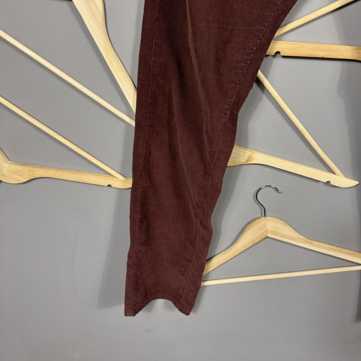 Levi's × Levi's Vintage Clothing Levis Velvet Burgundy Pants Size US 33 - 3 Thumbnail