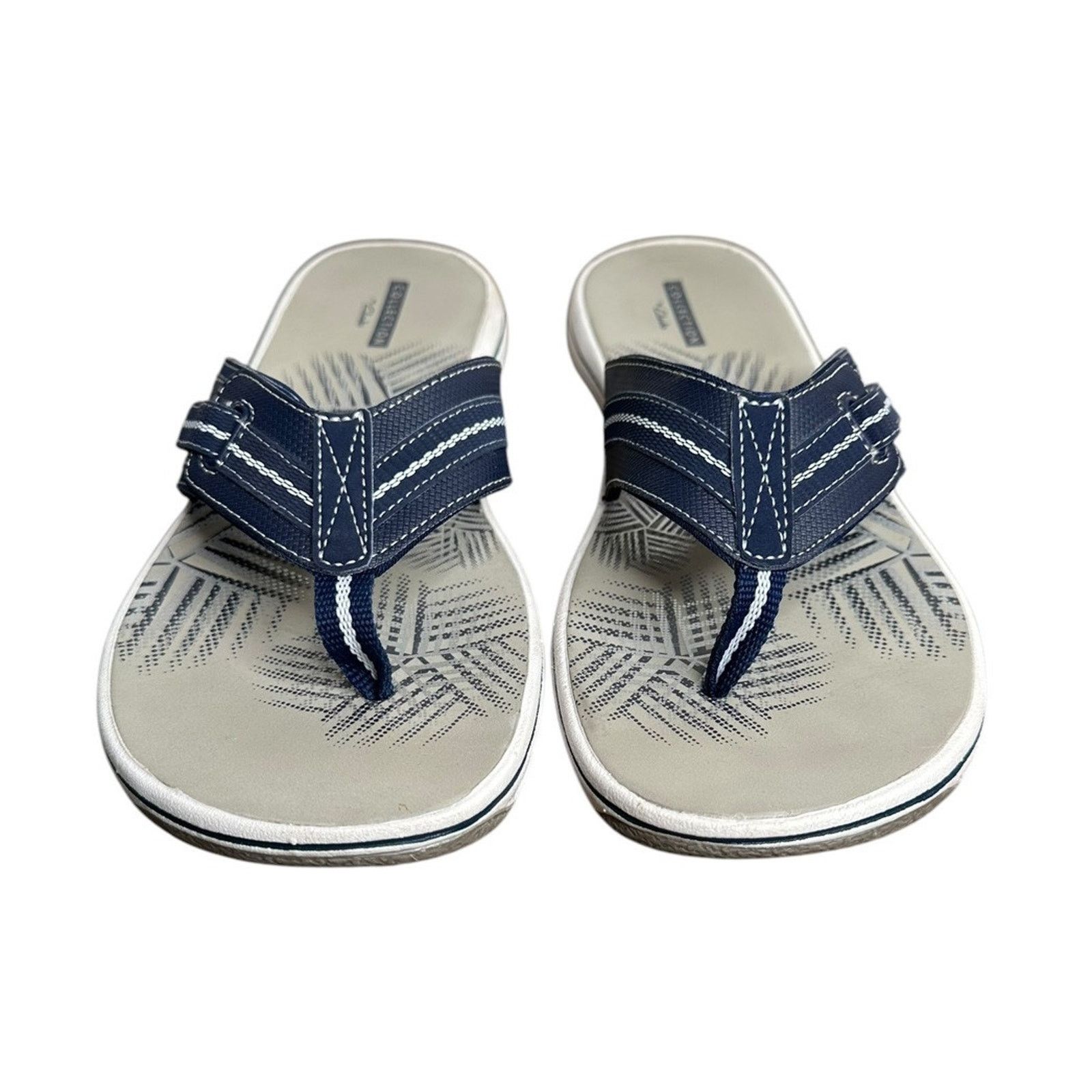 Clarks Clarks Brinkley Jazz Thong Flip Flop Sandals Size 9 Blue Size US 9 / IT 39 - 5 Thumbnail