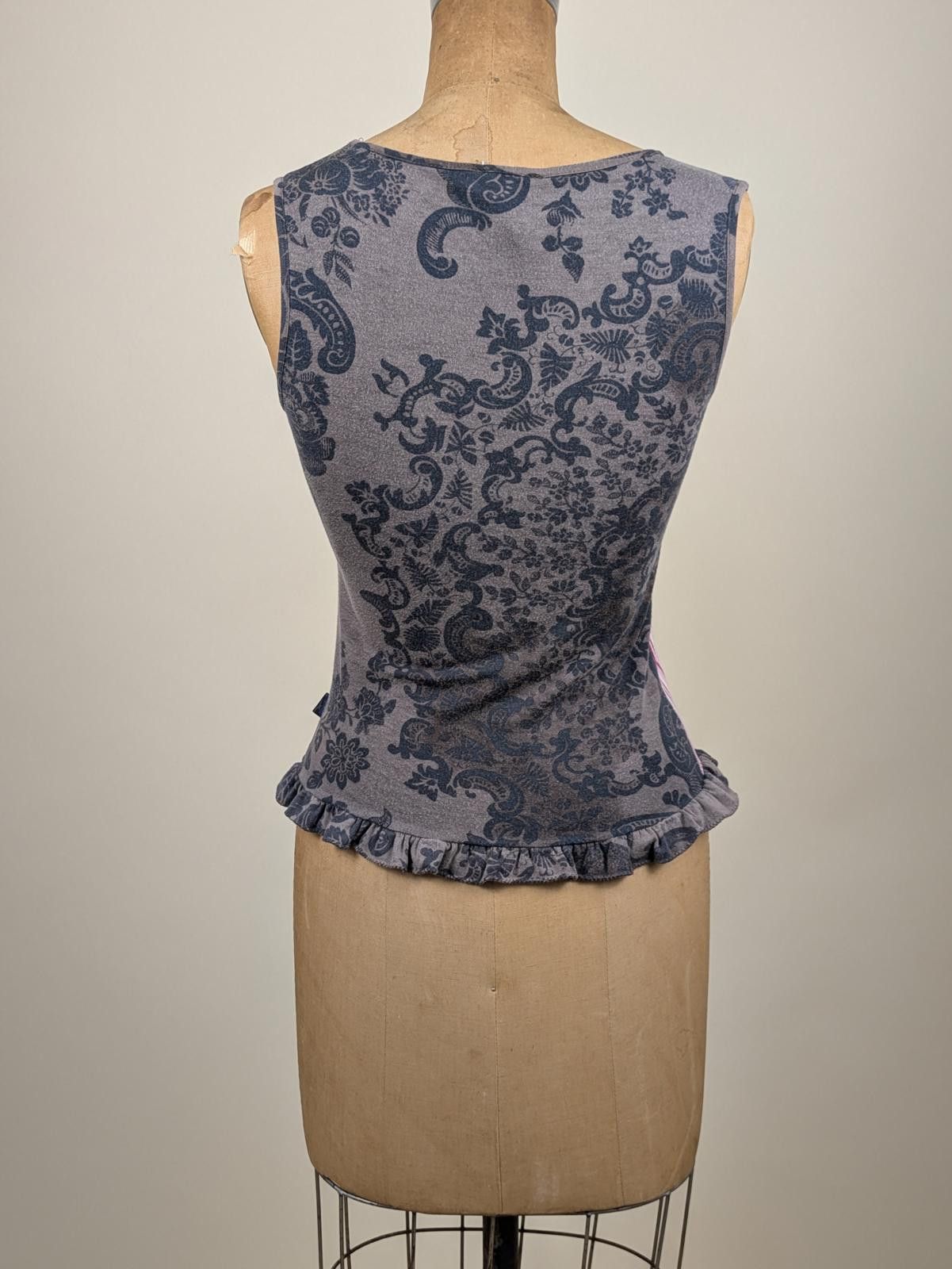Christian Lacroix 1990's/2000's Y2K rare Christian Lacroix jeans rose top Size S / US 4 / IT 40 - 4 Thumbnail