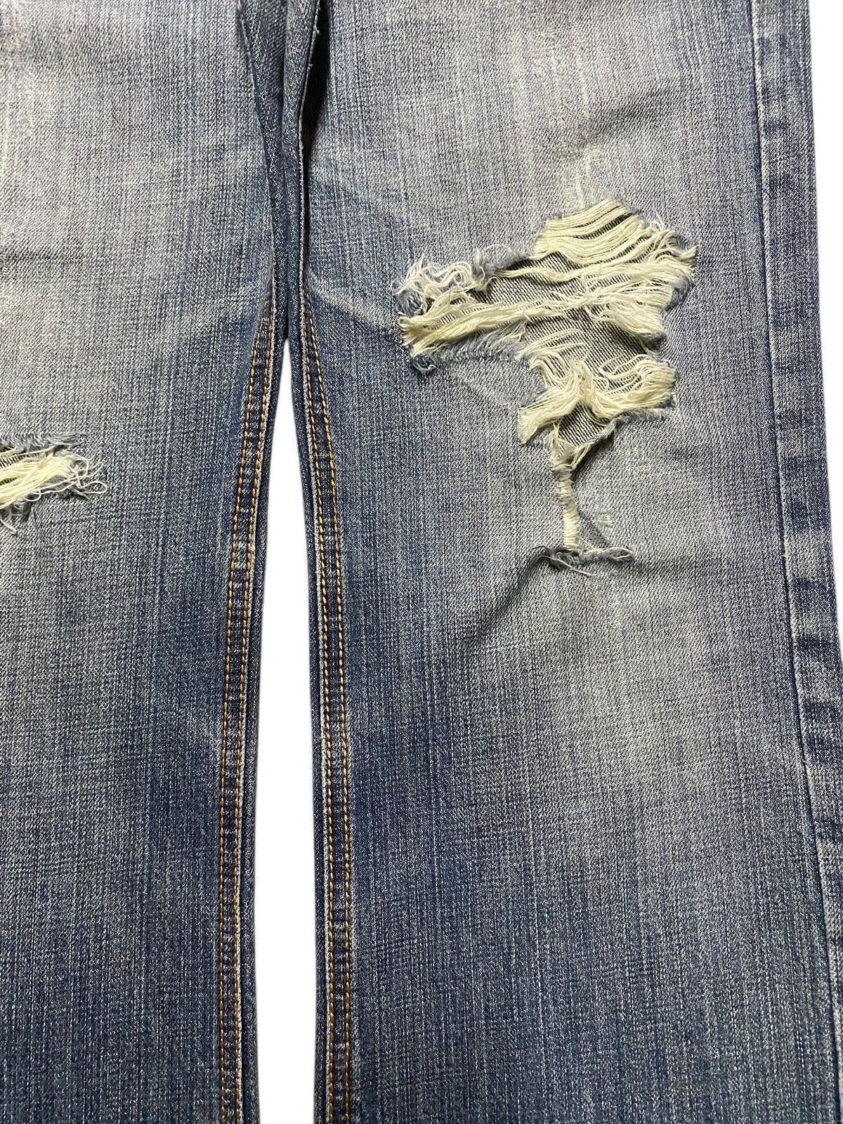 14th Addiction Vintage Japanese Brand X2083T Distressed Baggy Jeans Size US 33 - 9 Thumbnail