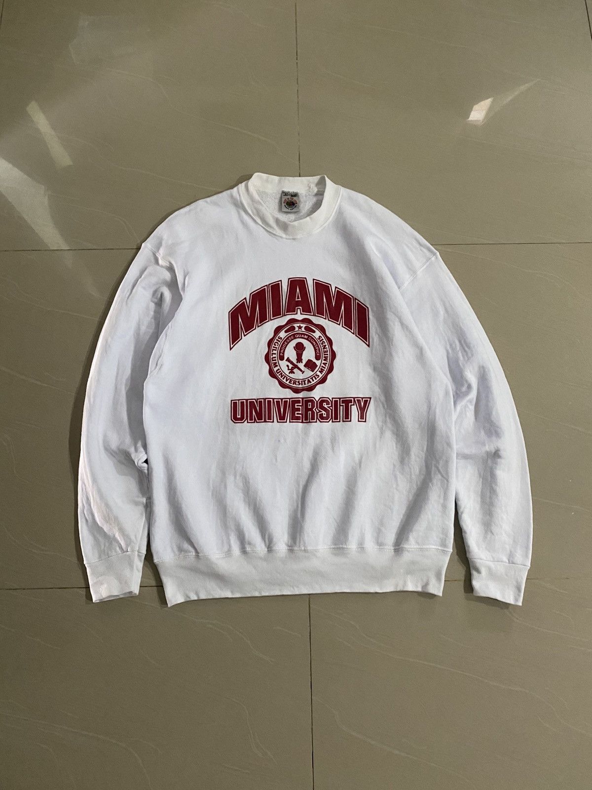 Vintage Rare 90s Miami University Sweatshirt Size US L / EU 52-54 / 3 - 1 Thumbnail