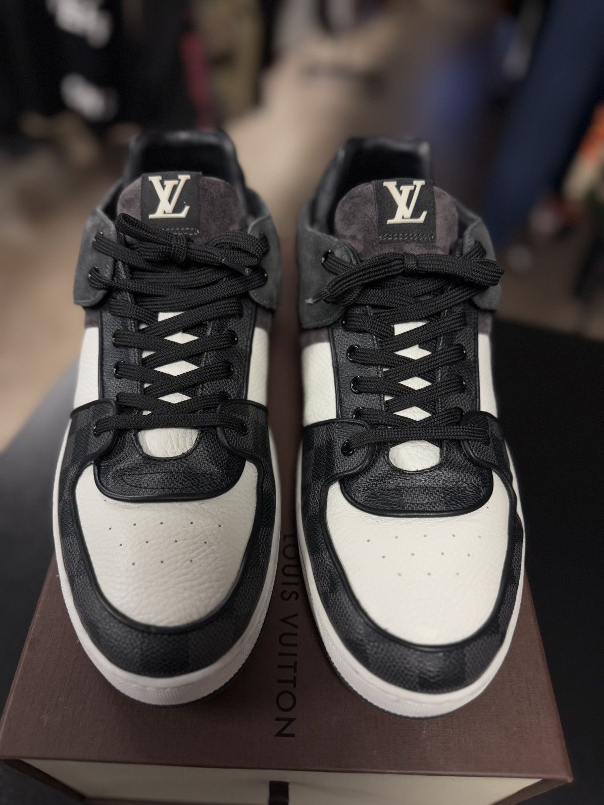 Louis Vuitton Louis Vuitton Graphite Damier Canvas Lowtop 10UK/11US Size US 11 / EU 44 - 3 Thumbnail