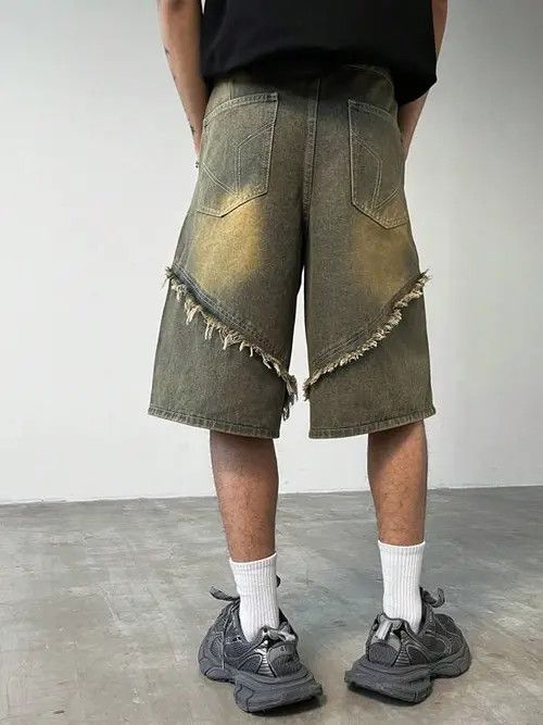 Jean Washed Y2k Shorts Jorts Opium Denim Size US 30 / EU 46 - 2 Thumbnail