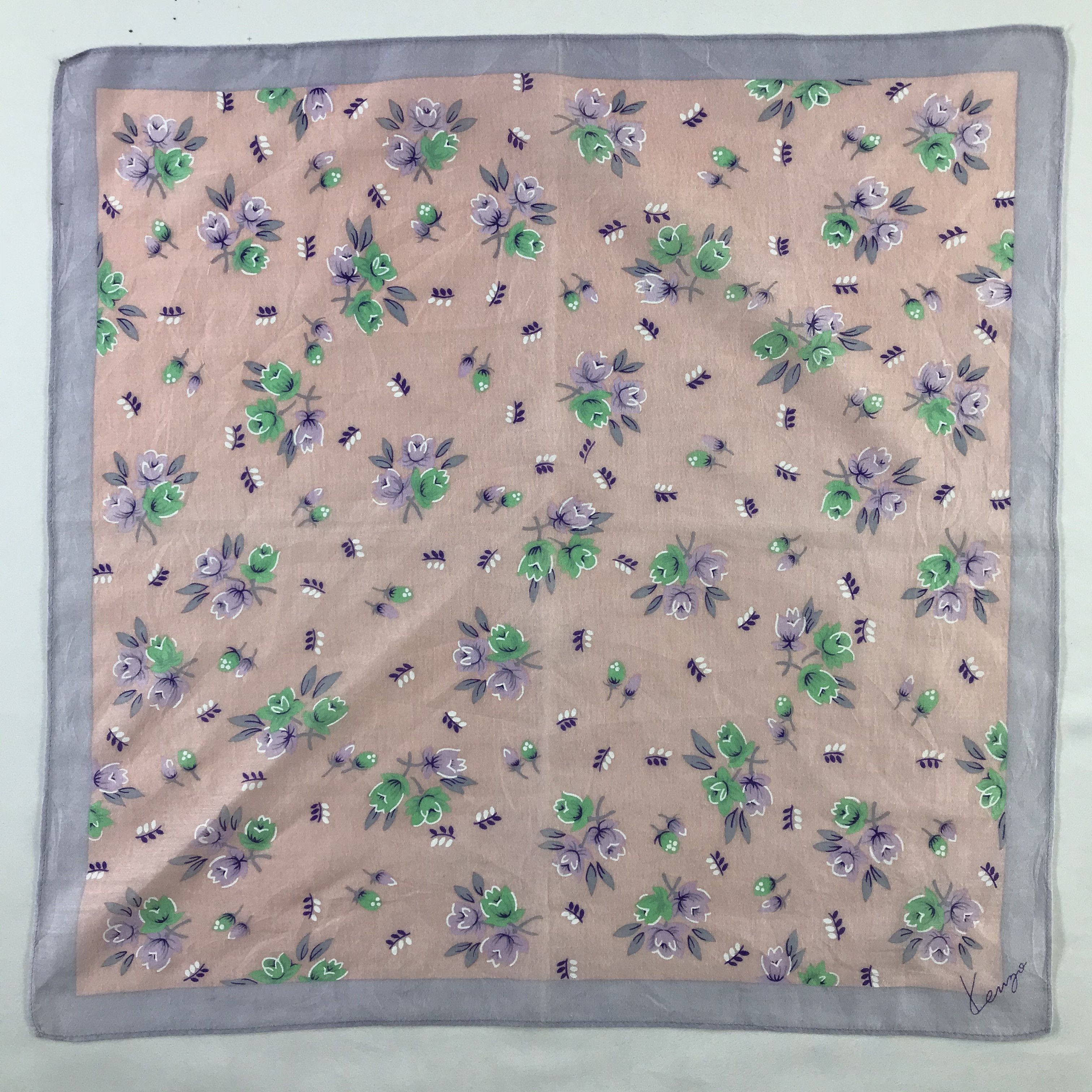 Kenzo × Vintage Kenzo Bandana / Handkerchief / Neckerchief - S548 Size ONE SIZE - 1 Thumbnail