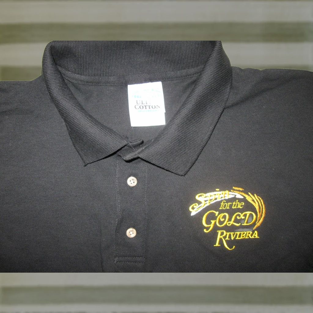 Vintage VINTAGE Casino Polo Shirt Men's XL Gold Short Sleeve Logo Stitching Golf Shirt Size US XL / EU 56 / 4 - 1 Thumbnail