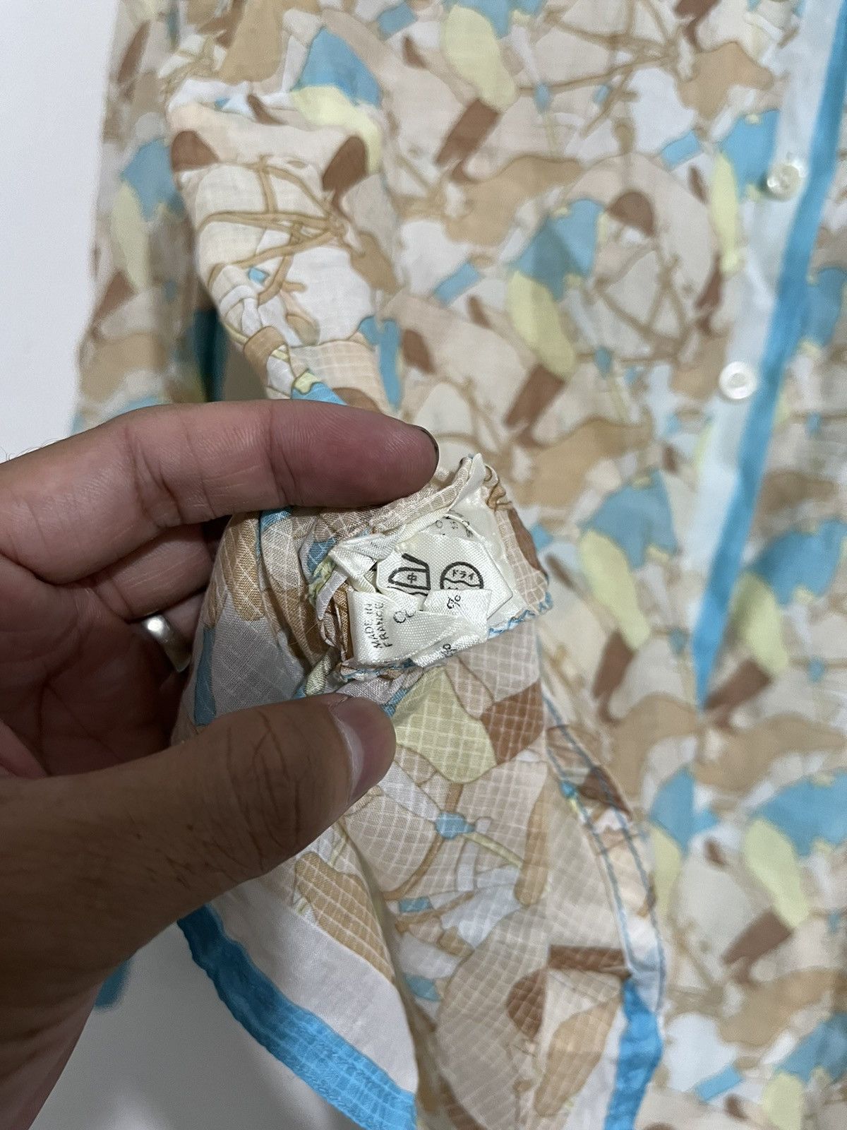 Hermes Vintage hermes shirt Size M / US 6-8 / IT 42-44 - 7 Thumbnail