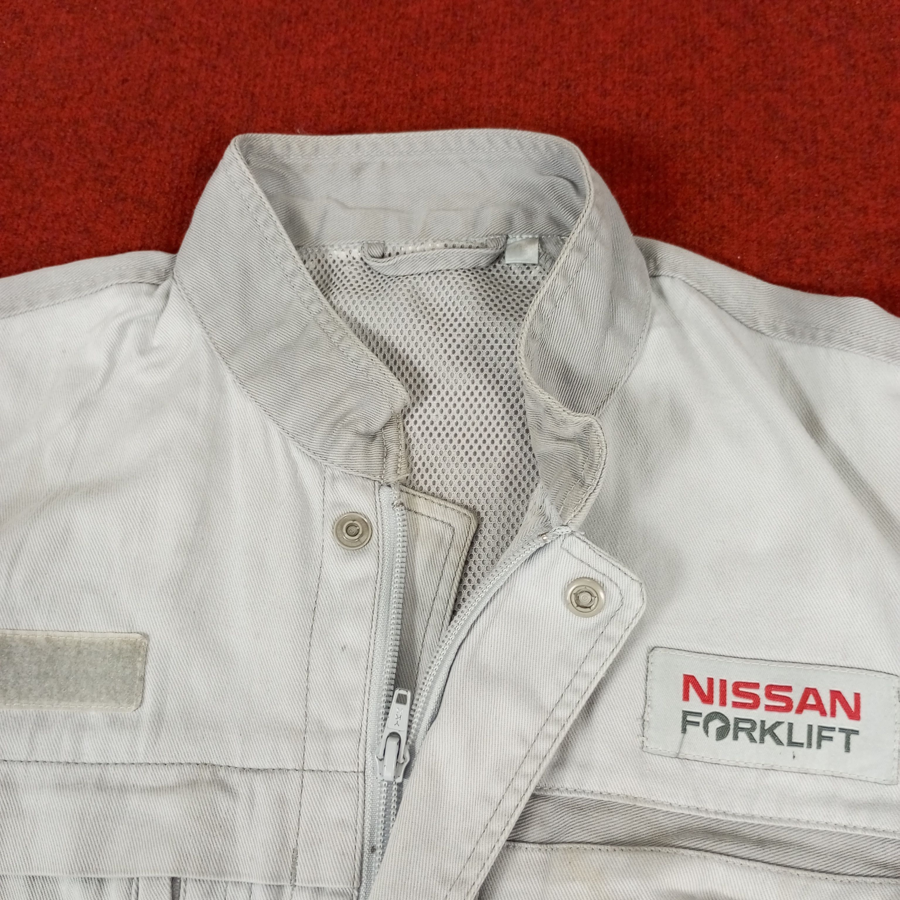 Japanese Brand × Vintage Nissan Forklift Japanese Workwear Coverall Jacket Size US M / EU 48-50 / 2 - 9 Thumbnail