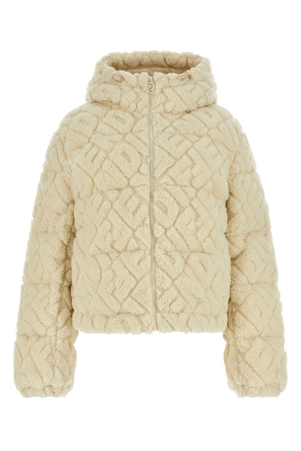 Fendi Women Mud Wool Blend Blazer