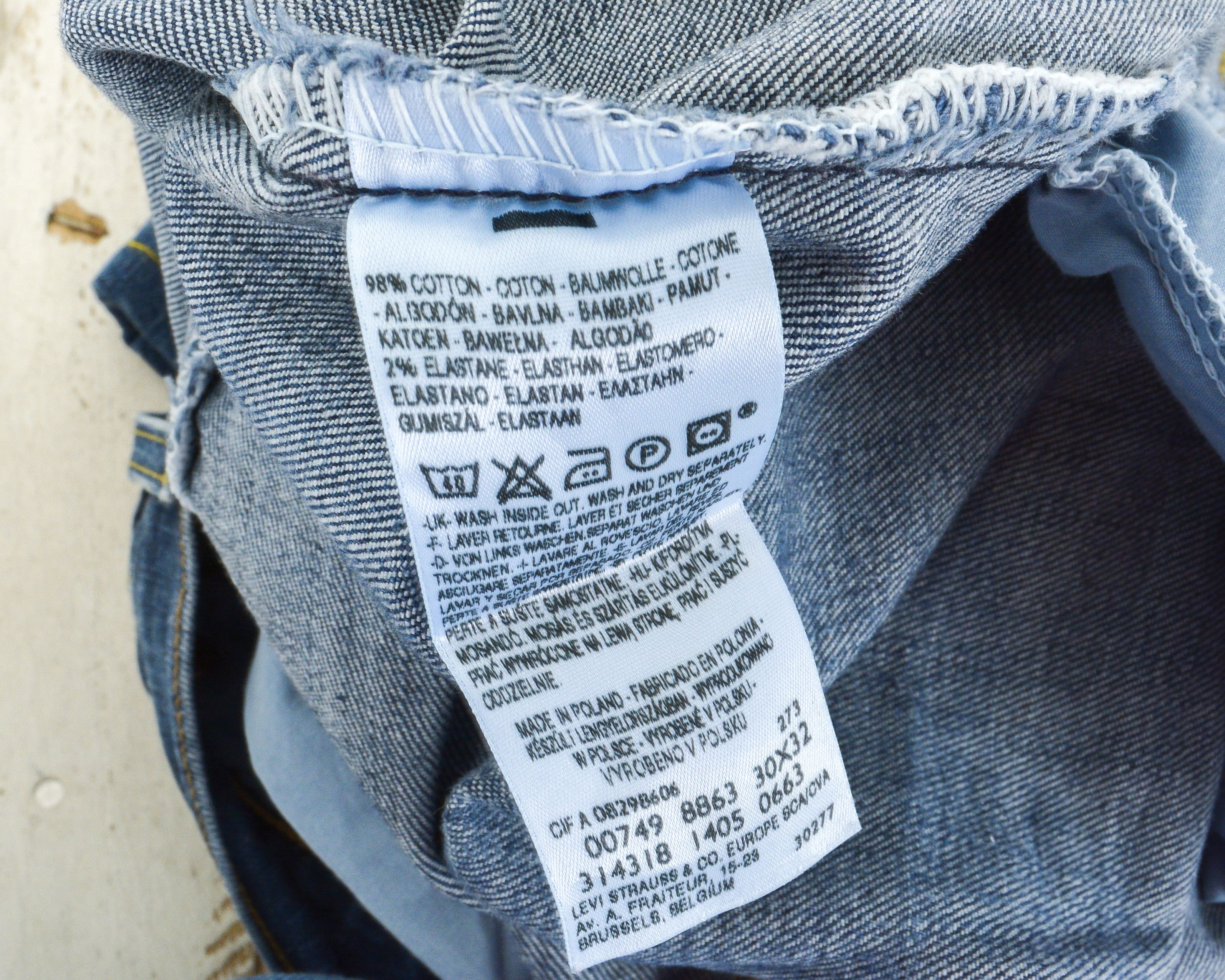 Levi's 749 88 W30 L32 Straight Regular Denim Jeans Pants Trousers Size 30" / US 8 / IT 44 - 5 Thumbnail