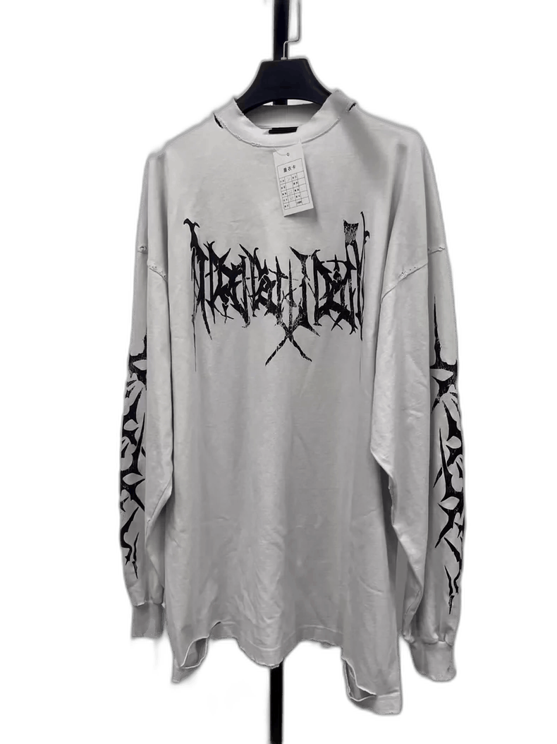 Balenciaga Balenciaga Long Sleeve Shirt with Graphic Design-2505 Size US M / EU 48-50 / 2 - 1 Thumbnail