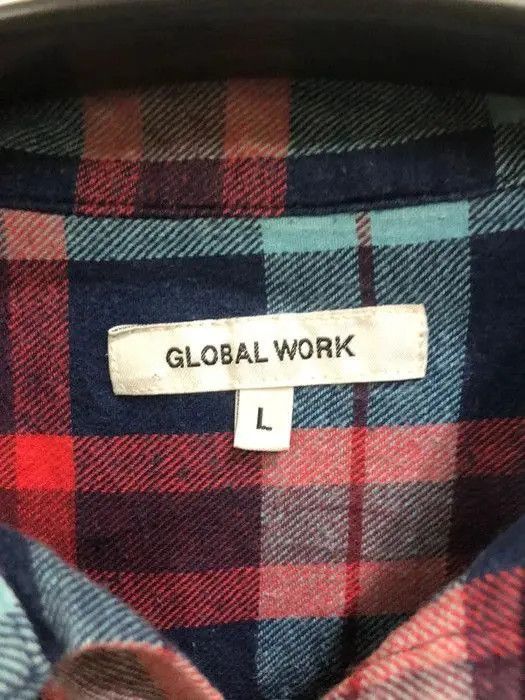 Flannel × Global Work × Japanese Brand Japanese Brand Globa Worl Flannel Shirt 👕 Size US M / EU 48-50 / 2 - 3 Thumbnail