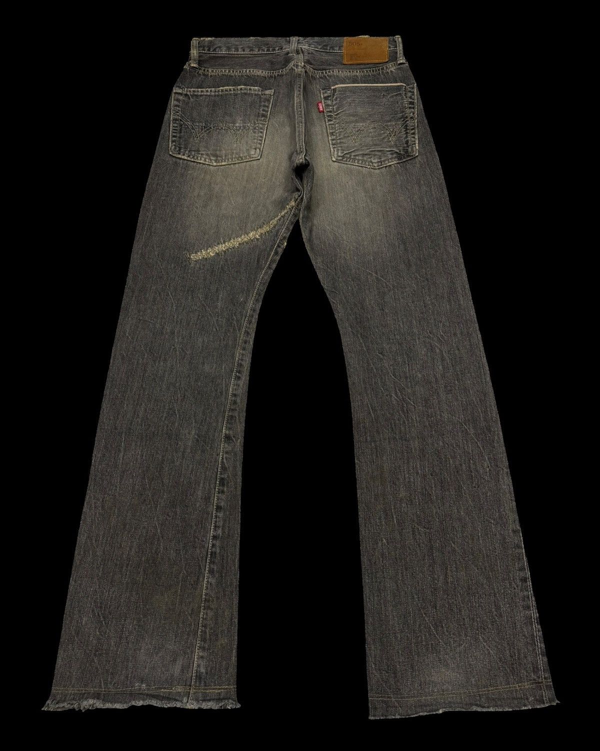 Edwin Flare Jeans Edwin 505s Selvedge Mud Wash Flare Denim Jeans Size US 29 - 2 Thumbnail