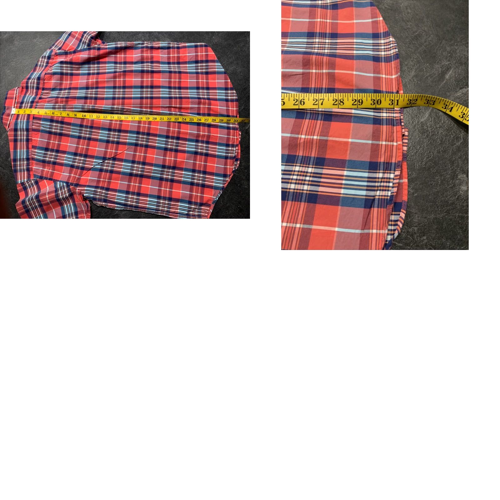Roundtree & Yorke VINTAGE Roundtree & Yorke Shirt Mens Large L Button-Down Red Plaid Short Sleeve Size US L / EU 52-54 / 3 - 8 Thumbnail