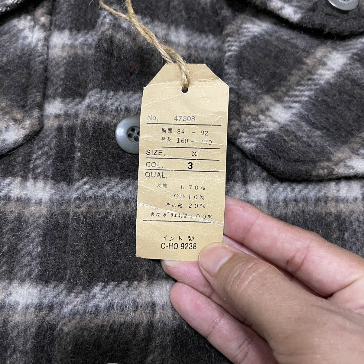 Japanese Brand Vintage Geleone Laundry Wool Plaid Jacket Size US M / EU 48-50 / 2 - 6 Thumbnail
