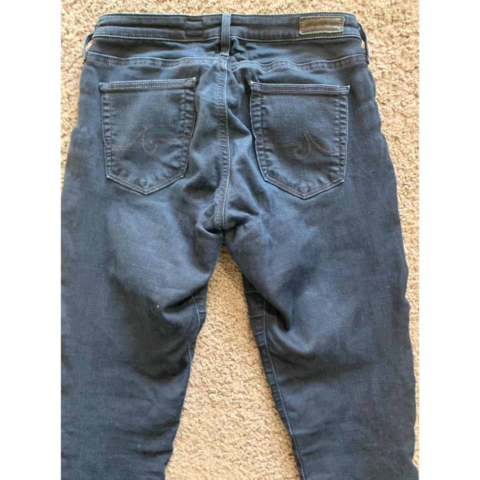 Vintage VINTAGE Adriano Goldschmied The Absolute Legging Extreme Skinny Jeans 28R Dark Wash Blue 28 Skinny Womens Jeans 31 in Inseam Hea... Size 28" / US 6 / IT 42 - 2 Thumbnail