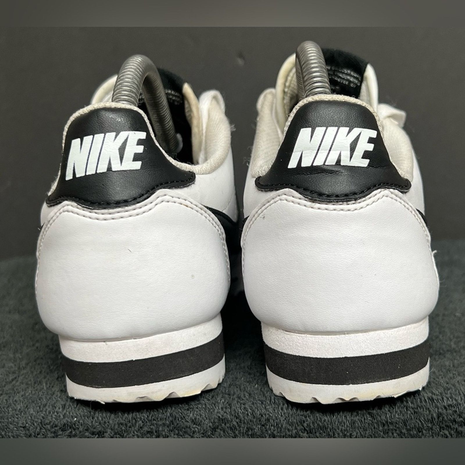 Nike Nike Classic Cortez Leather White Black Women's Sneakers Size US 8.5 / IT 38.5 - 5 Thumbnail