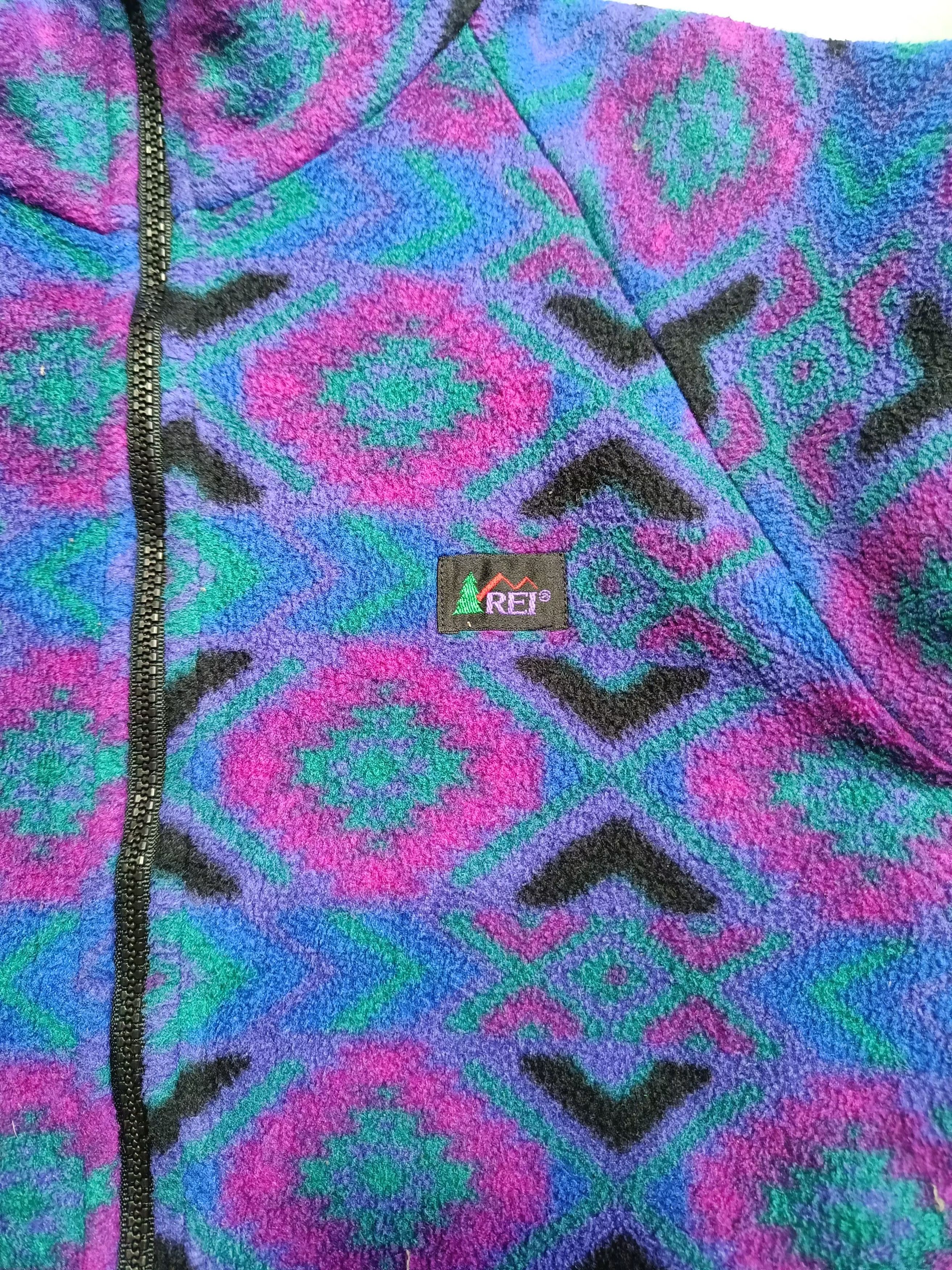 Rei Vtg 90s Rei Polartec Geometric Aztec Print Size US XXS / EU 40 - 5 Thumbnail