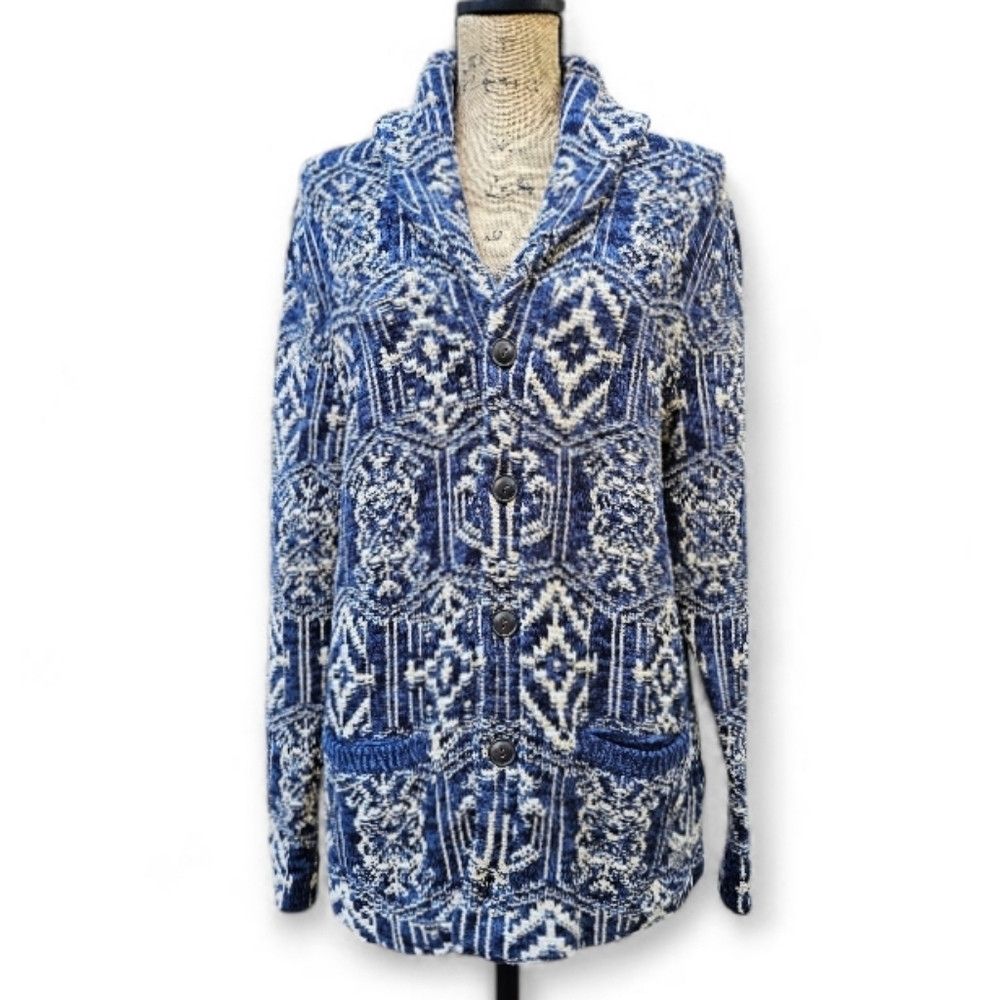 Denim & Supply Ralph Lauren NWT Rare Denim & Supply Ralph Lauren Navy and Beige Aztec Size M / US 6-8 / IT 42-44 - 1 Thumbnail