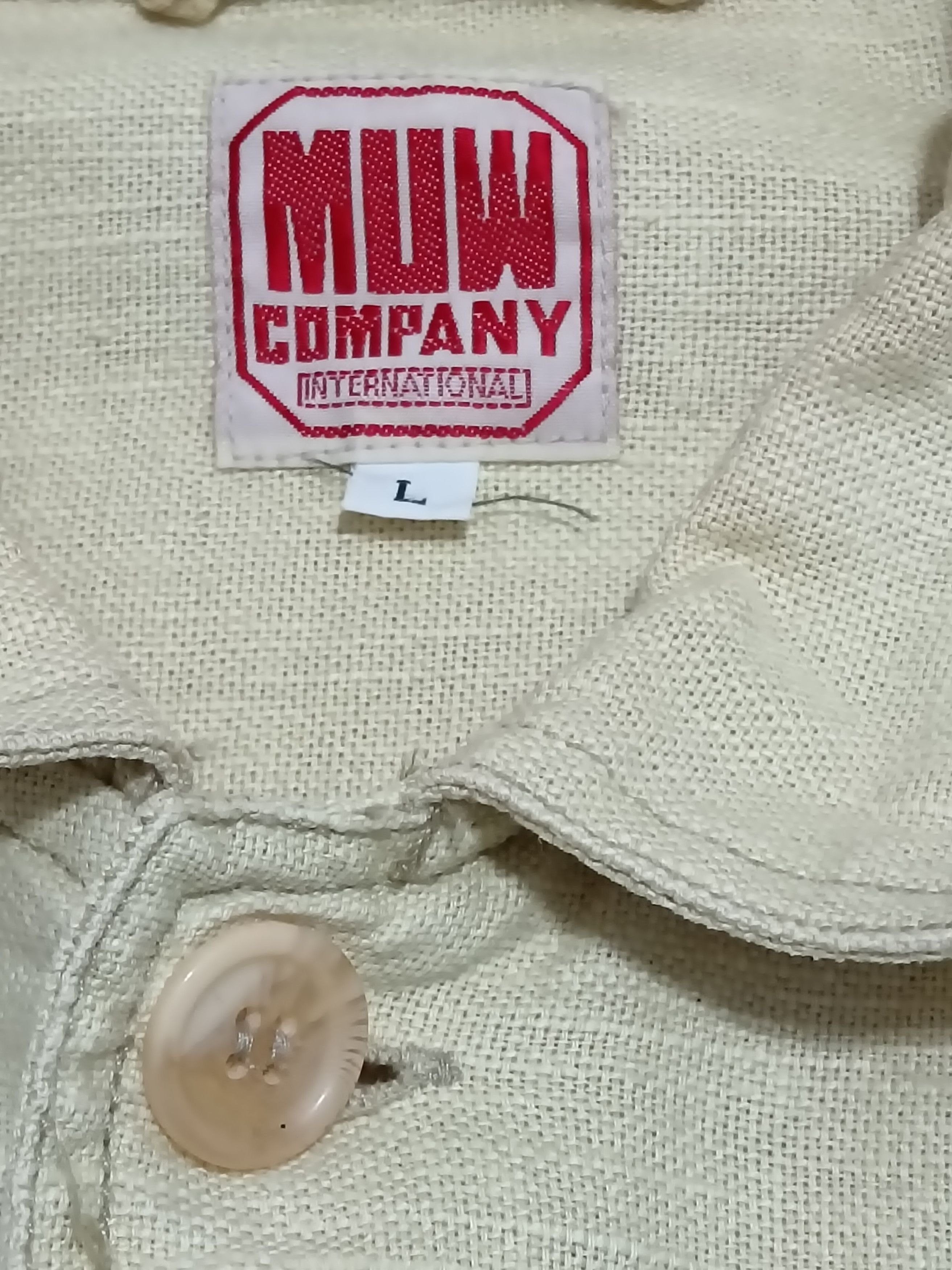 If Six Was Nine × Japanese Brand × Vintage MUW COMPANY HEMP BUTTON UP CHORE JACKET Size US L / EU 52-54 / 3 - 2 Thumbnail