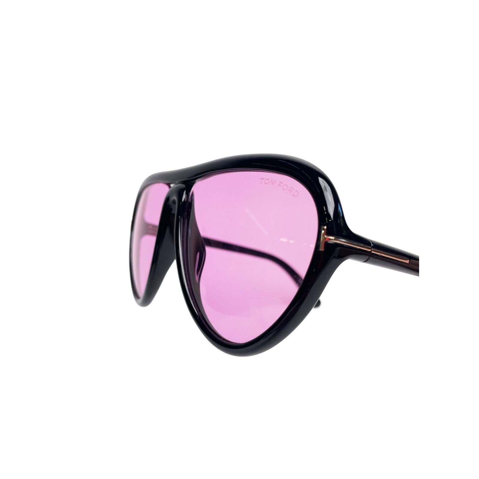 Tom Ford Black Frame Pink Lens Sunnies Size ONE SIZE - 5 Thumbnail