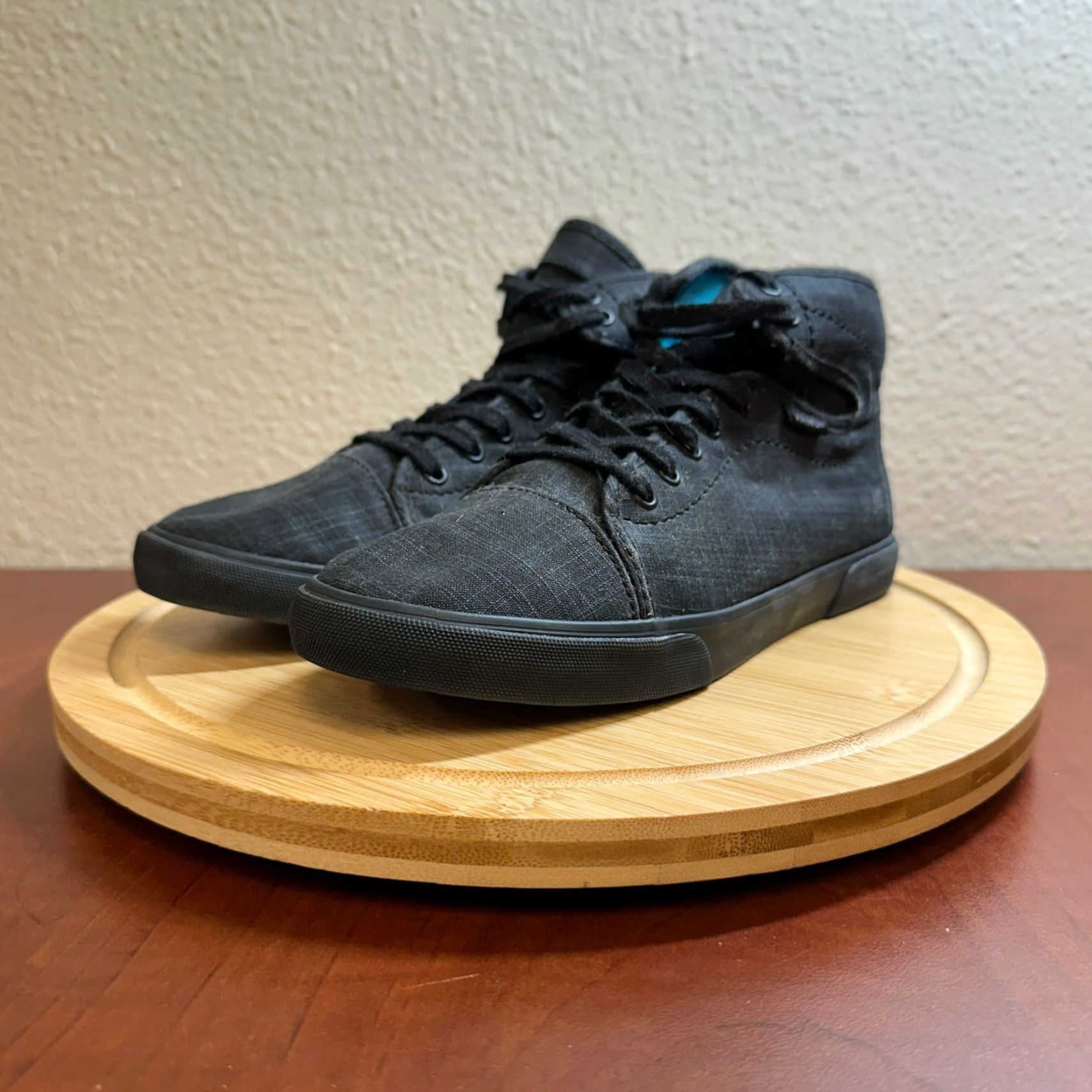Vans Vans Womens 5 Black Canvas Sneaker Hadley Off The Wall Hi Top Skater Shoes Size XS / US 0-2 / IT 36-38 - 2 Thumbnail