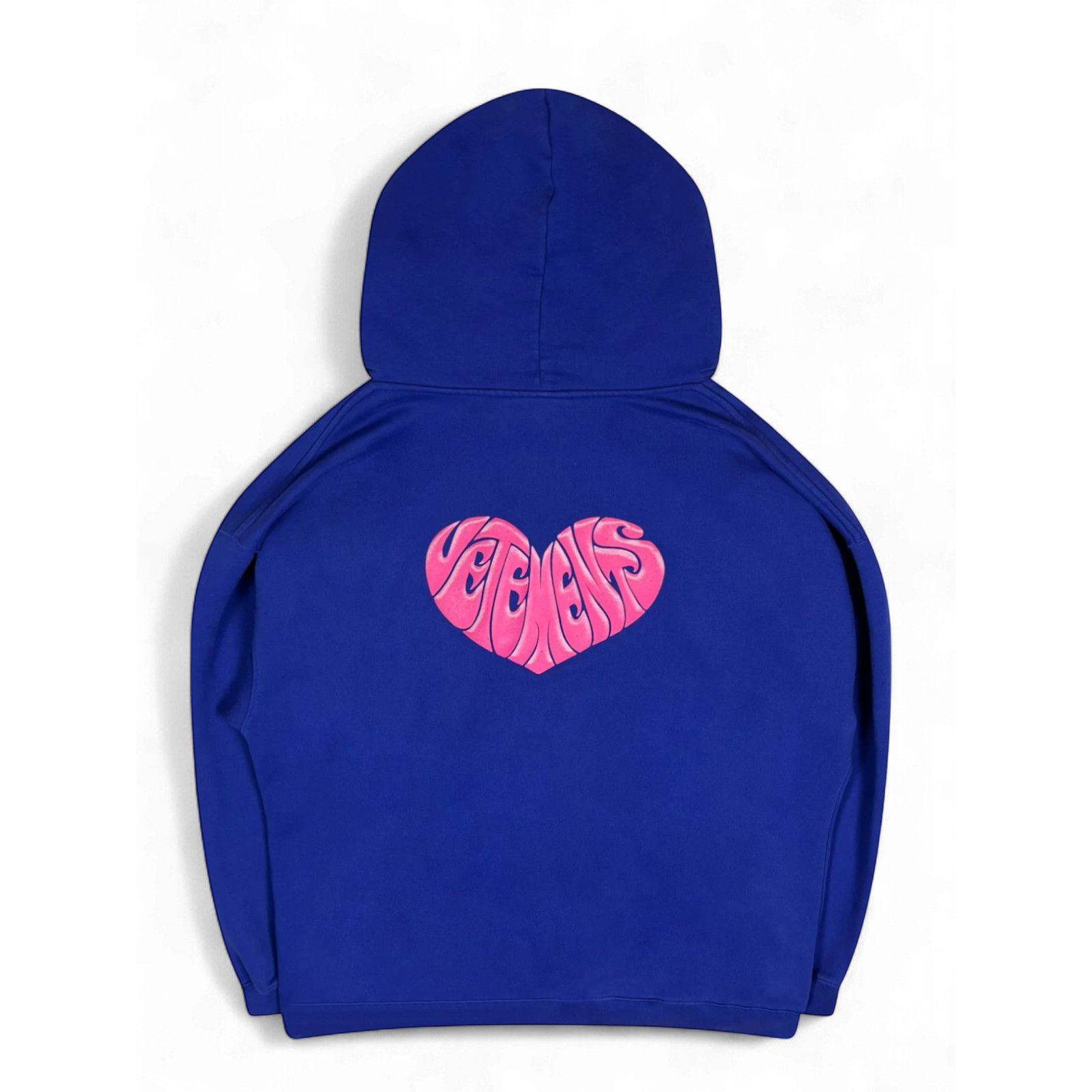 Vetements Vetements Blue Dolphins Heart Logo Hoodie Size US XXL / EU 58 / 5 - 2 Thumbnail
