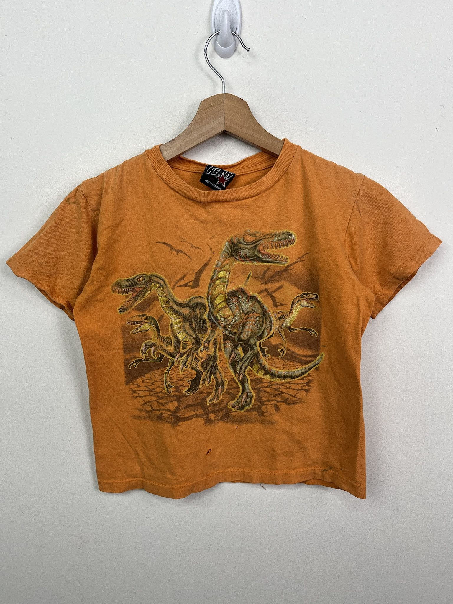JNCO Vintage 1990s Baby Tee Top Heavy Raptor Tee Size XS (Kids L) Size US XS / EU 42 / 0 - 1 Thumbnail